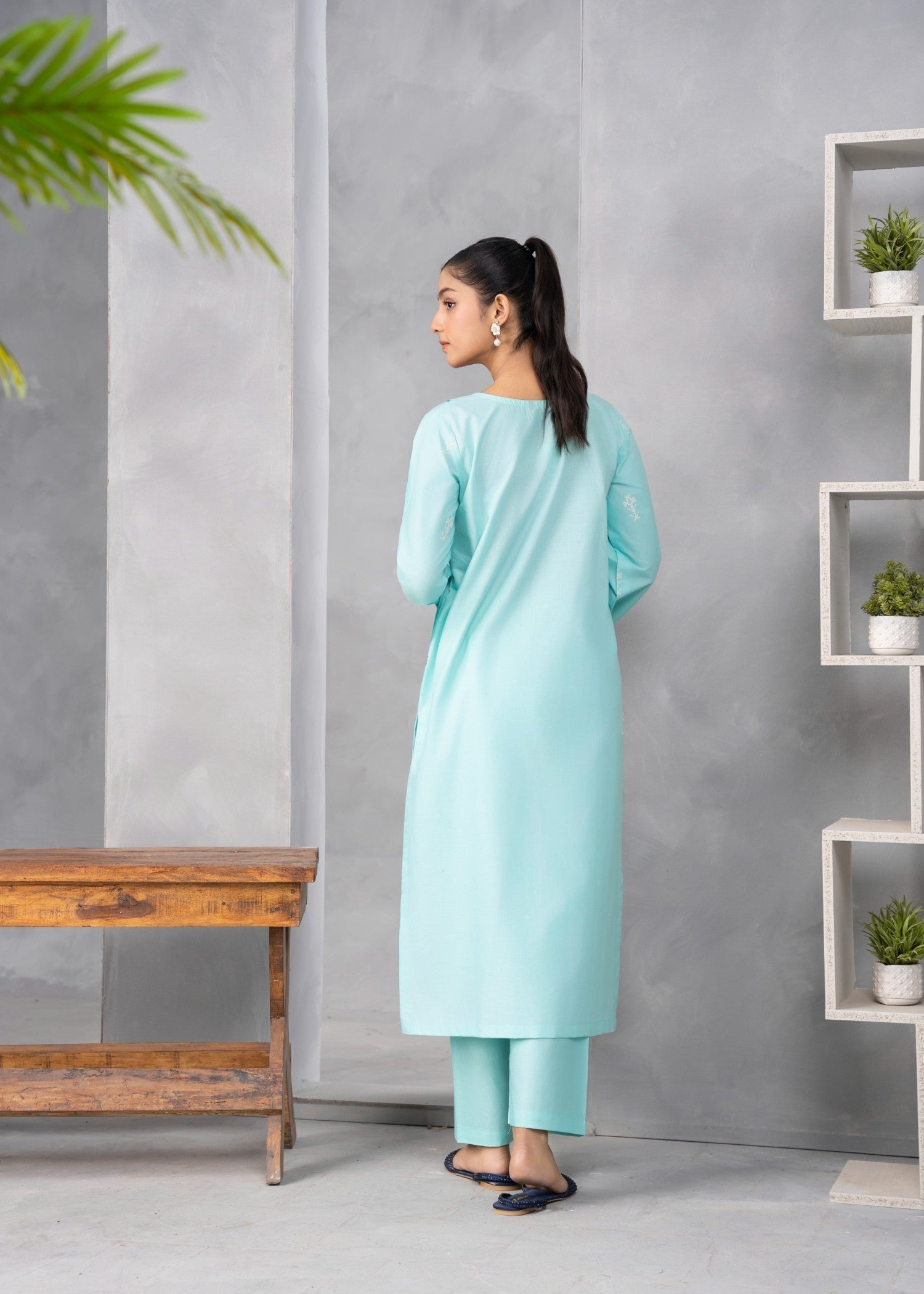 Abeera Art No. AB 76 – Modern Heritage: Embroidered Cotton Suit Women 2pcs