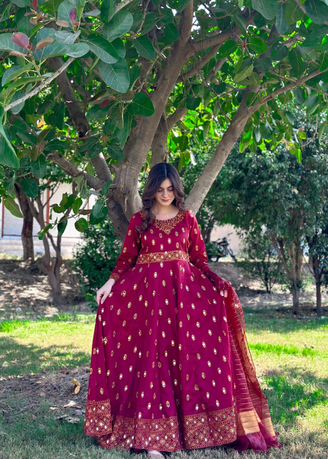 1 Mahoor Haven maroon 0051 Women 3pcs