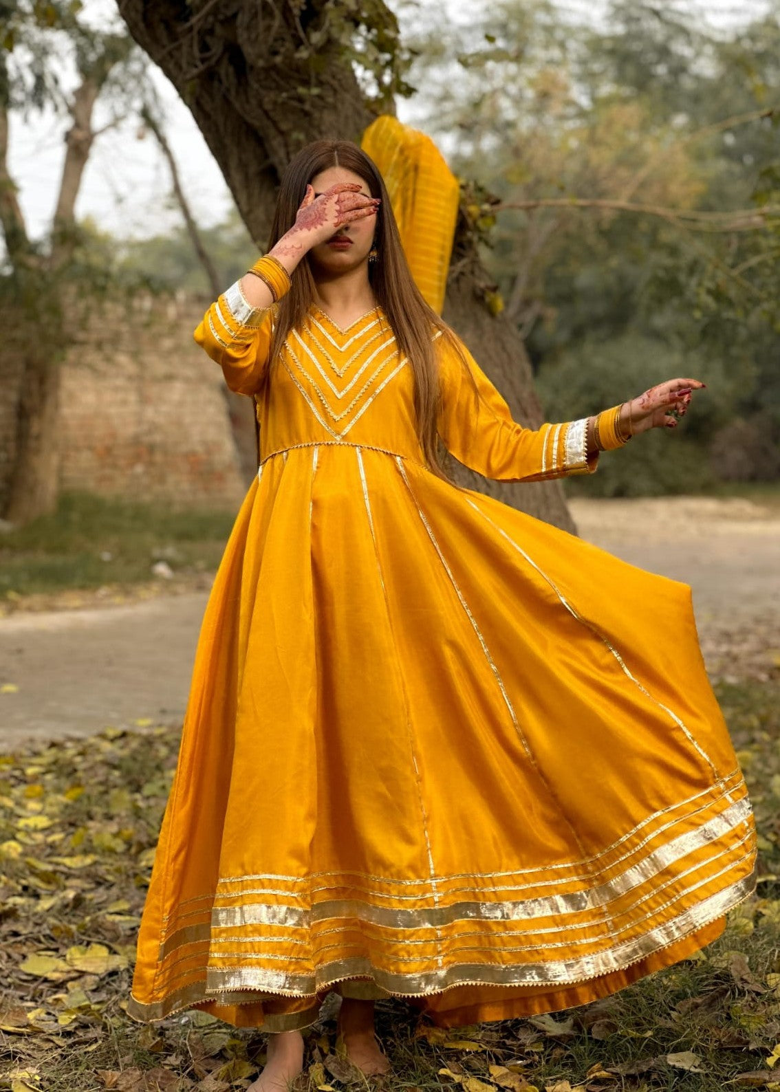 1 Mahoor Haven MUSTURD 0054 Women 3pcs