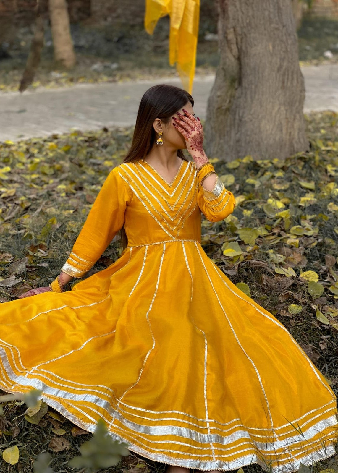 1 Mahoor Haven MUSTURD 0054 Women 3pcs