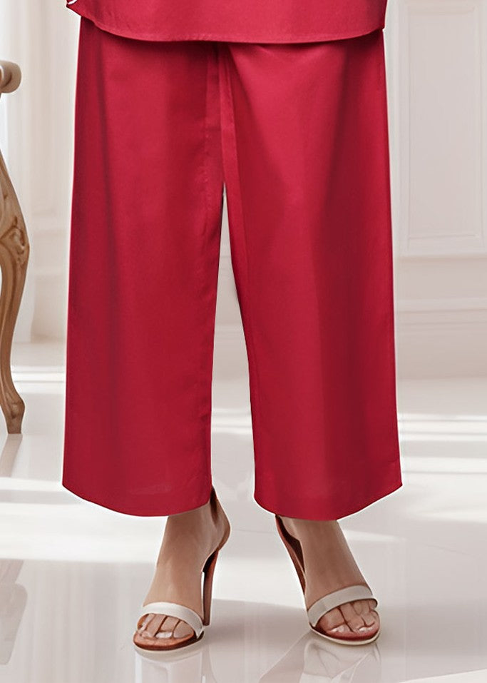 Polkadots Vibrant Red Plain Suit 14362HG Women 2pcs