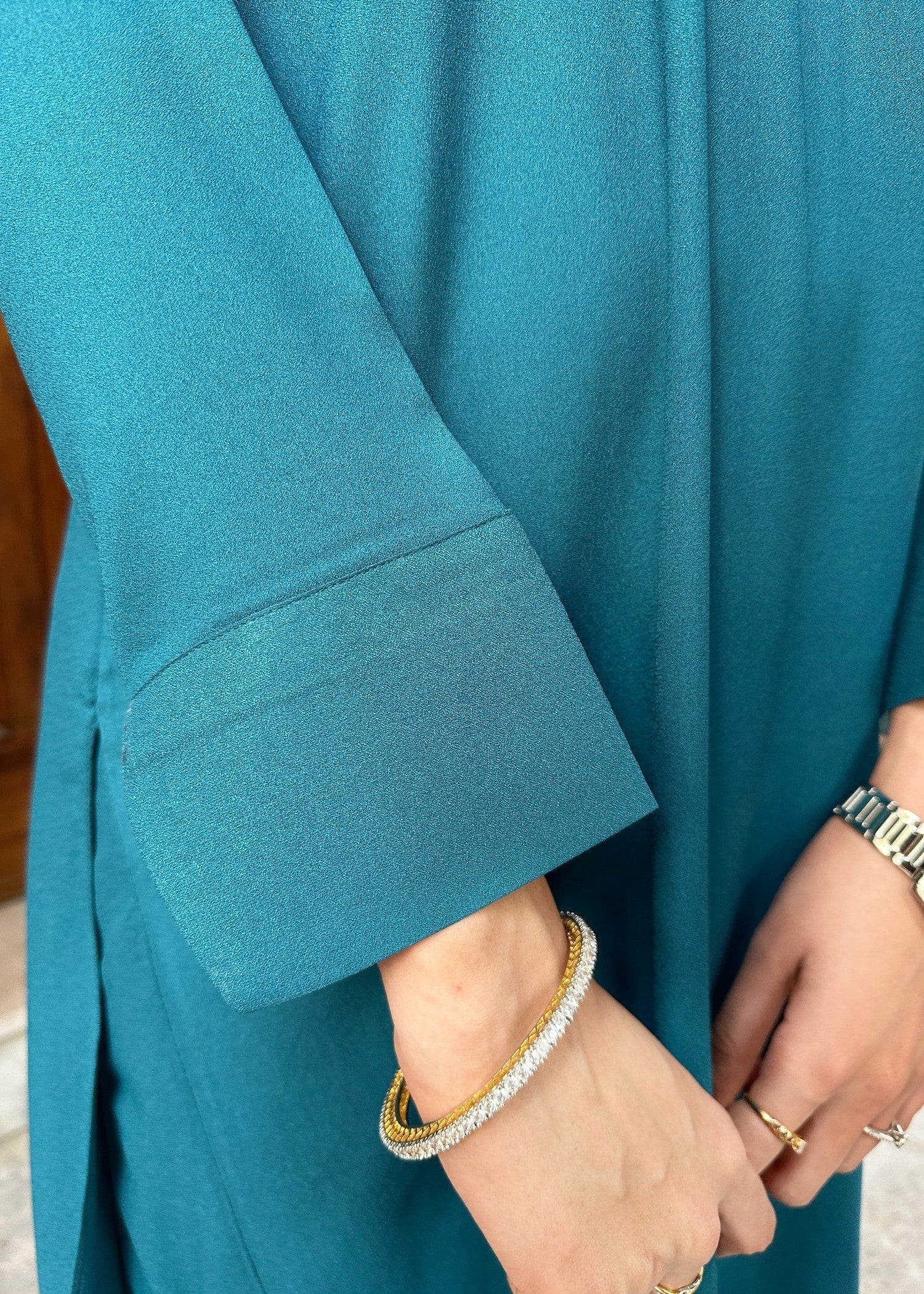 Zenyre Teal Haze Solid Set Women 2pcs