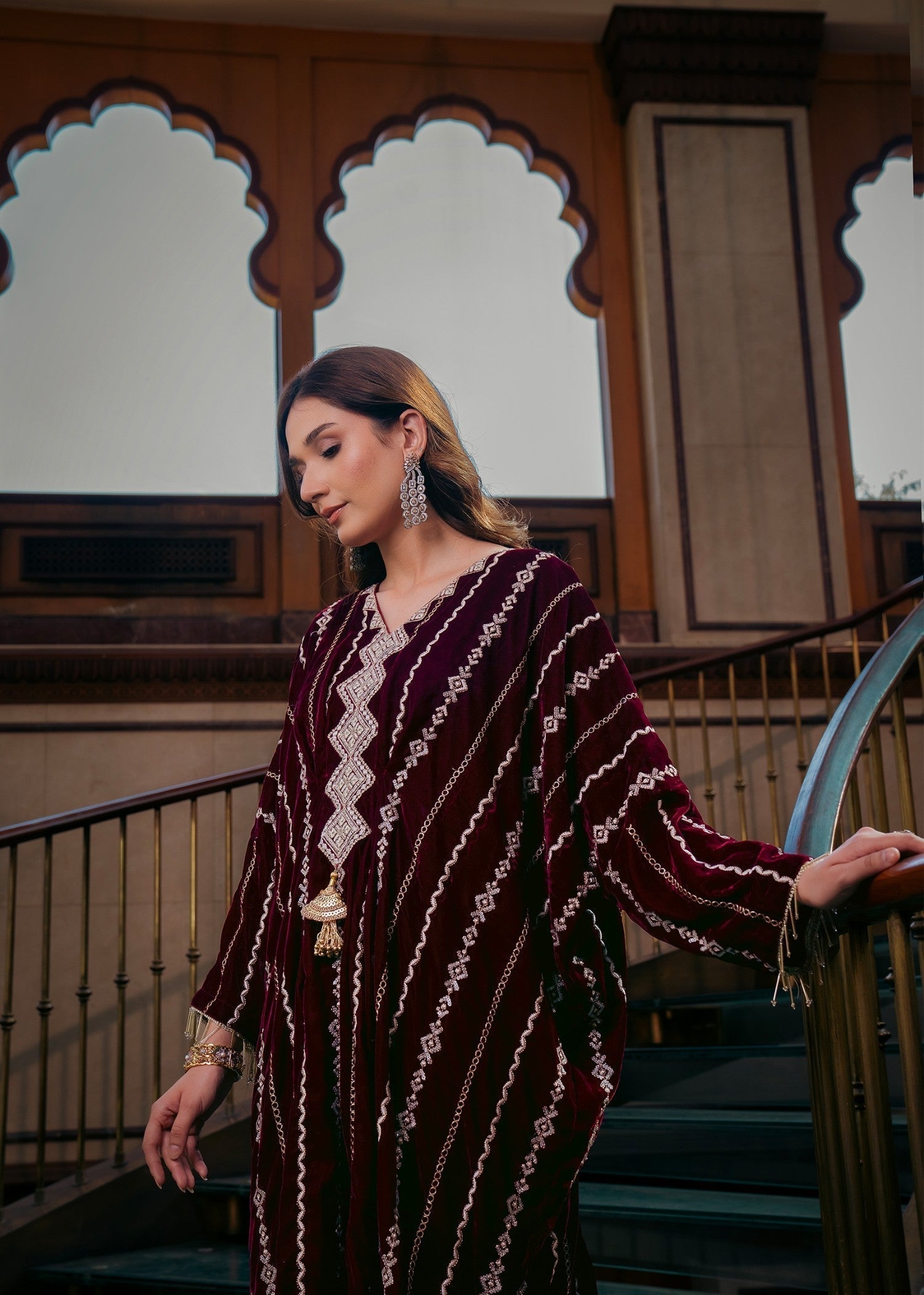 Kross Kulture Velvet kaftaan 01187 Women 1pcs