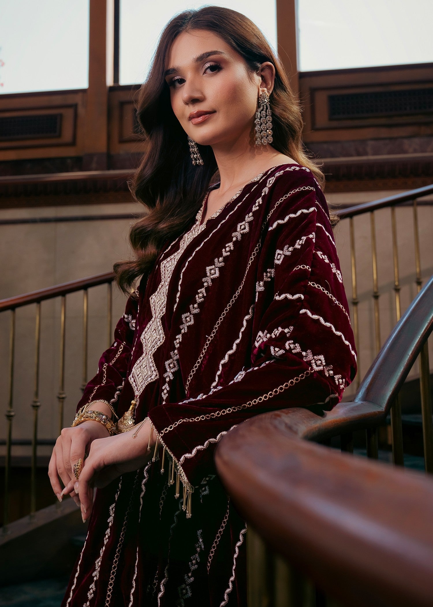 Kross Kulture Velvet kaftaan 01187 Women 1pcs