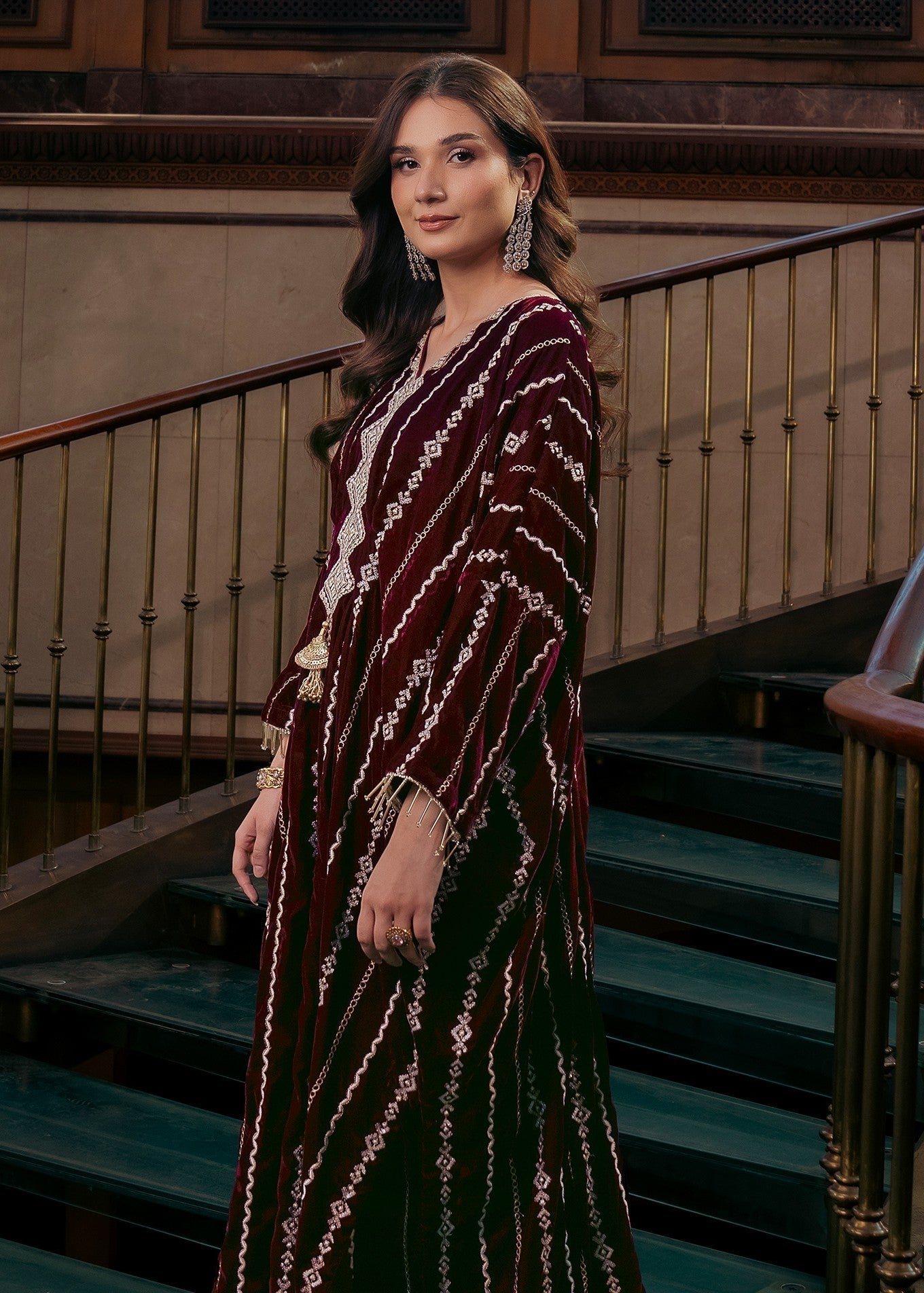 Kross Kulture Velvet kaftaan 01187 Women 1pcs