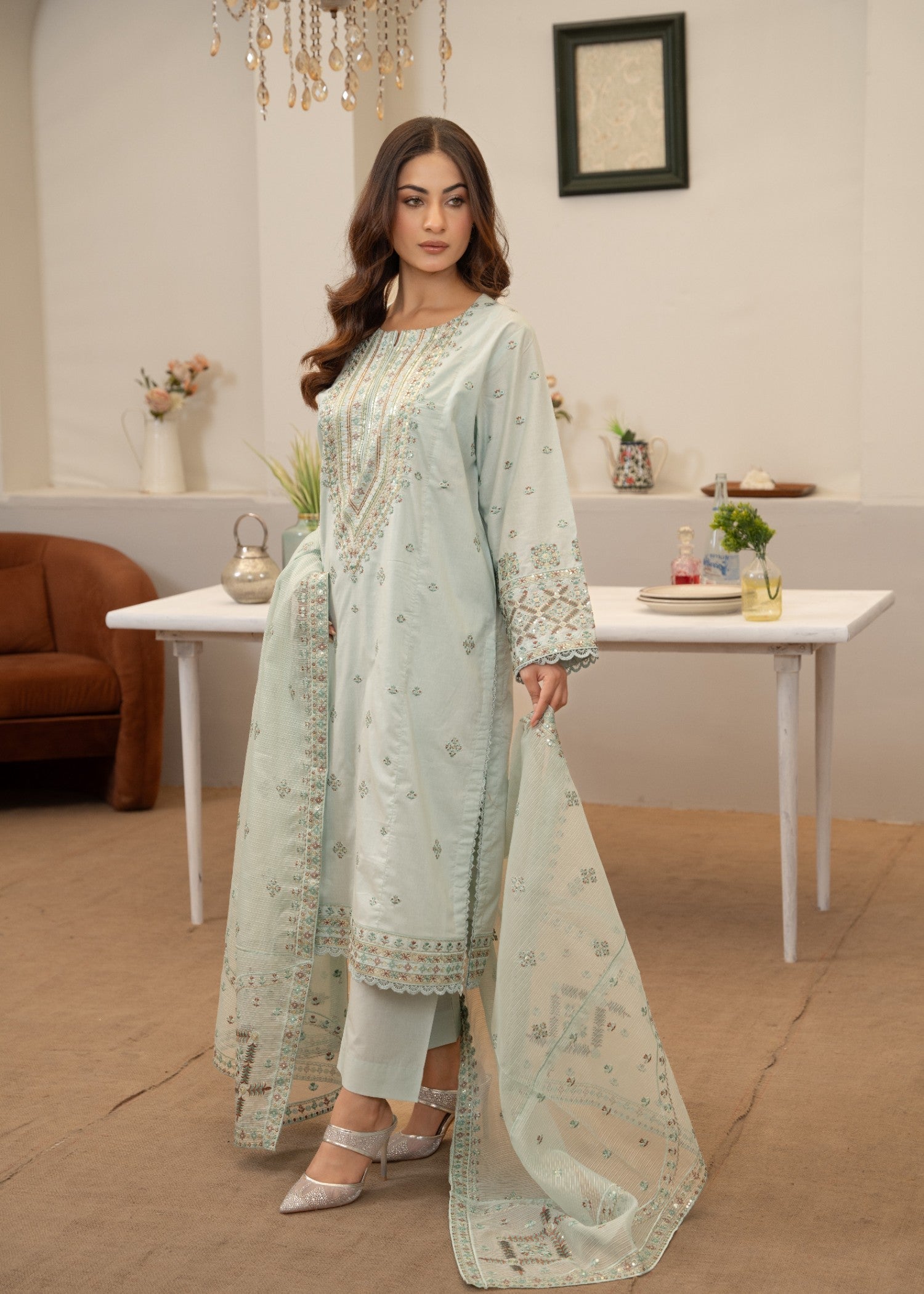 Waniya Awais WAL 04 Lawn Stitched Women 3pcs