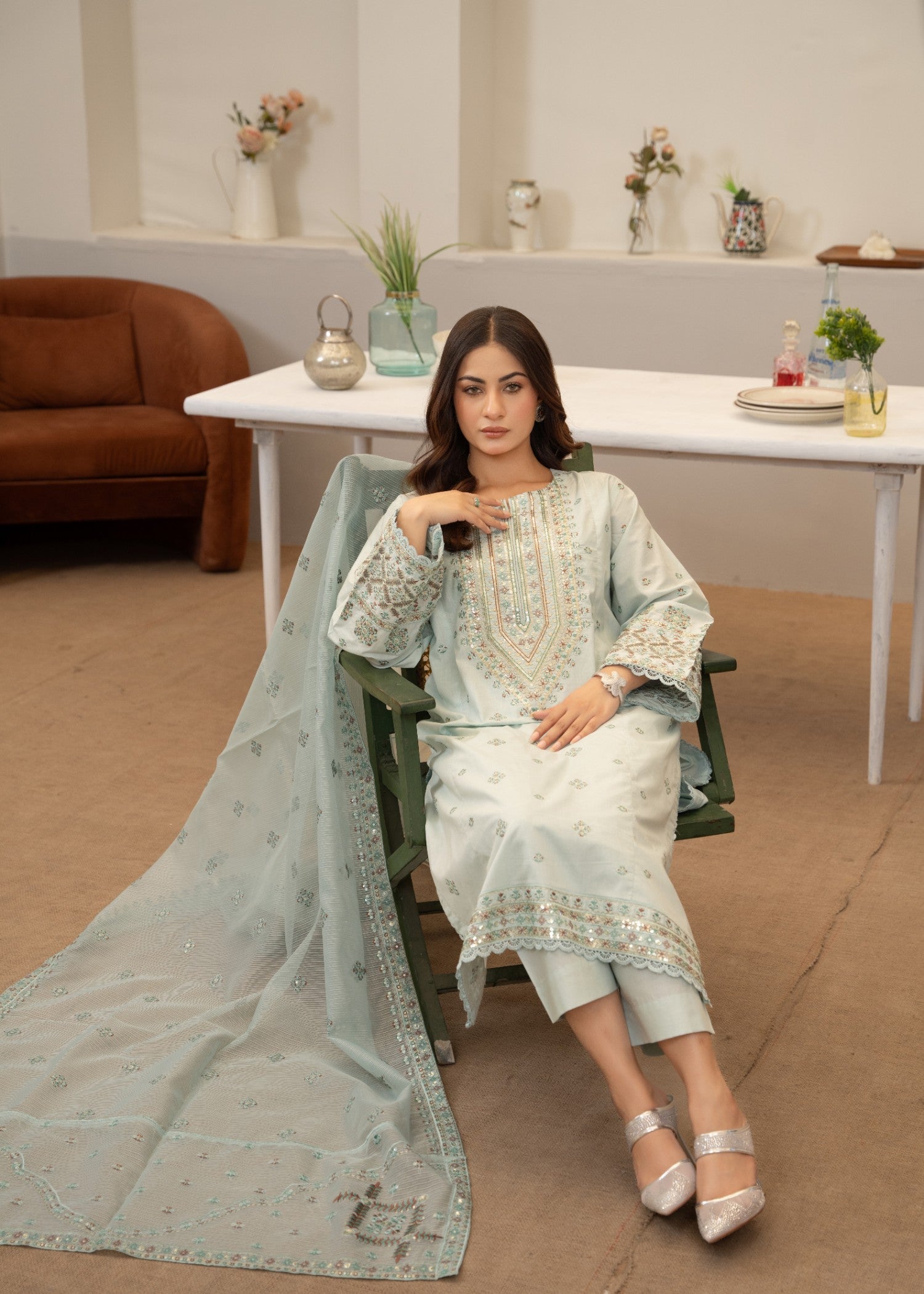 Waniya Awais WAL 04 Lawn Stitched Women 3pcs