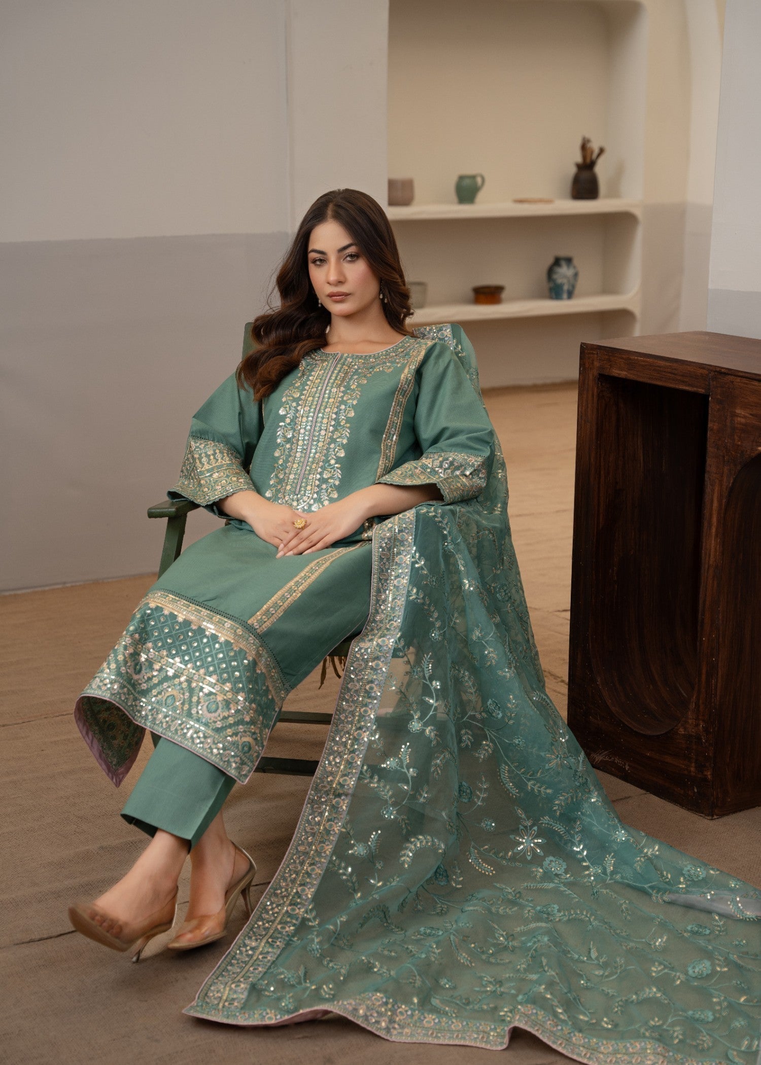 Waniya Awais WAL 11 Lawn Stitched Women 3pcs