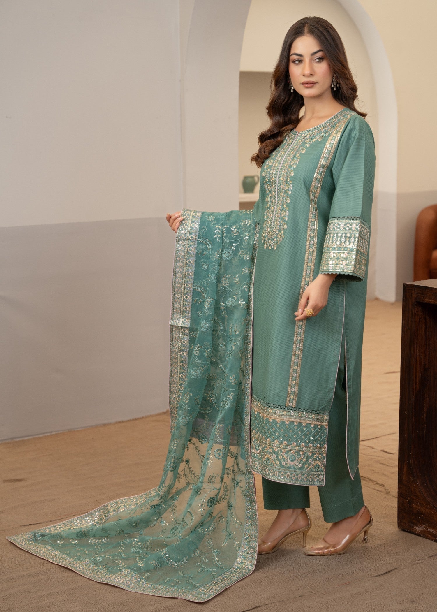 Waniya Awais WAL 11 Lawn Stitched Women 3pcs