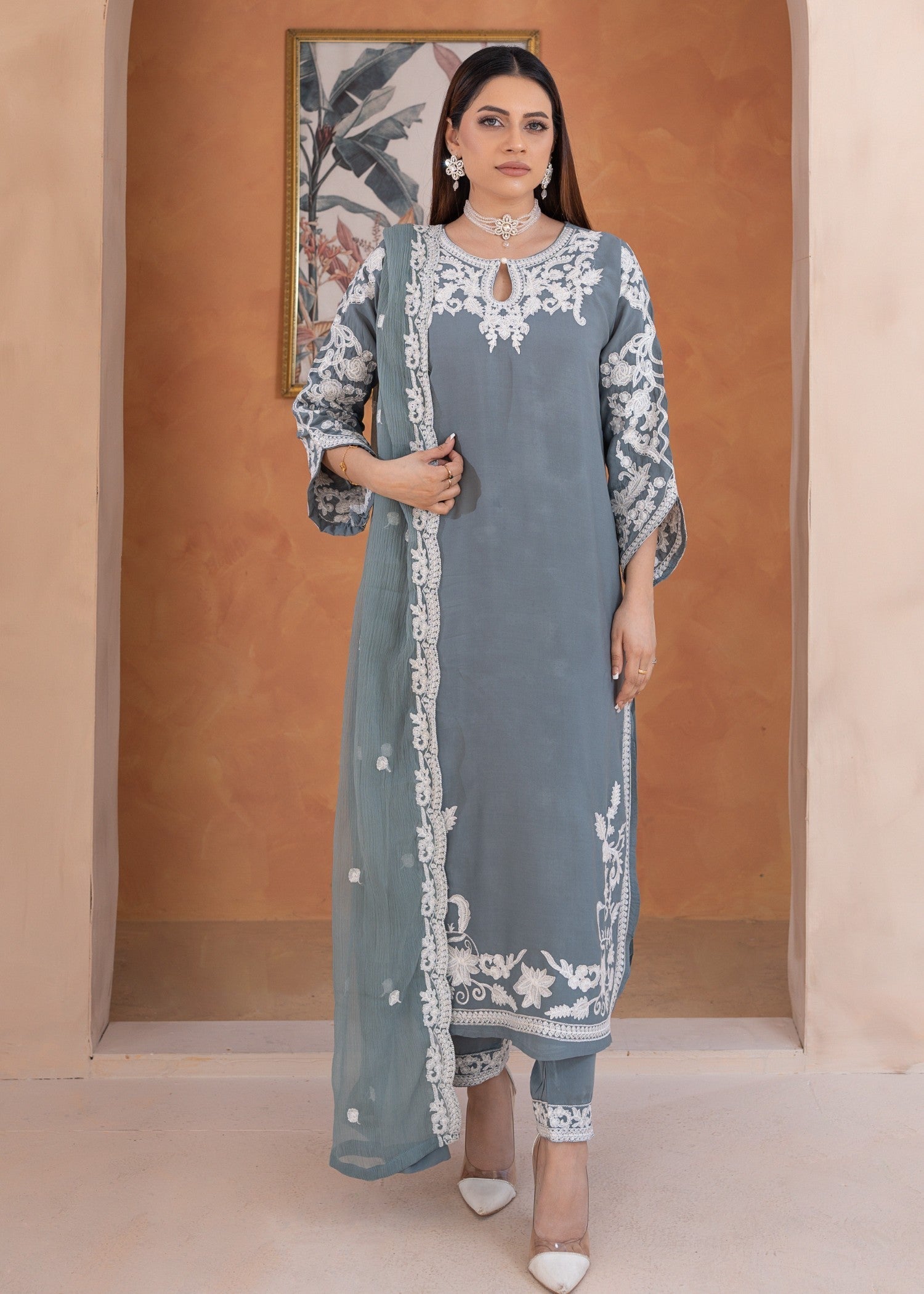 Rangoon Clothing Parisa Grey Women 3pcs
