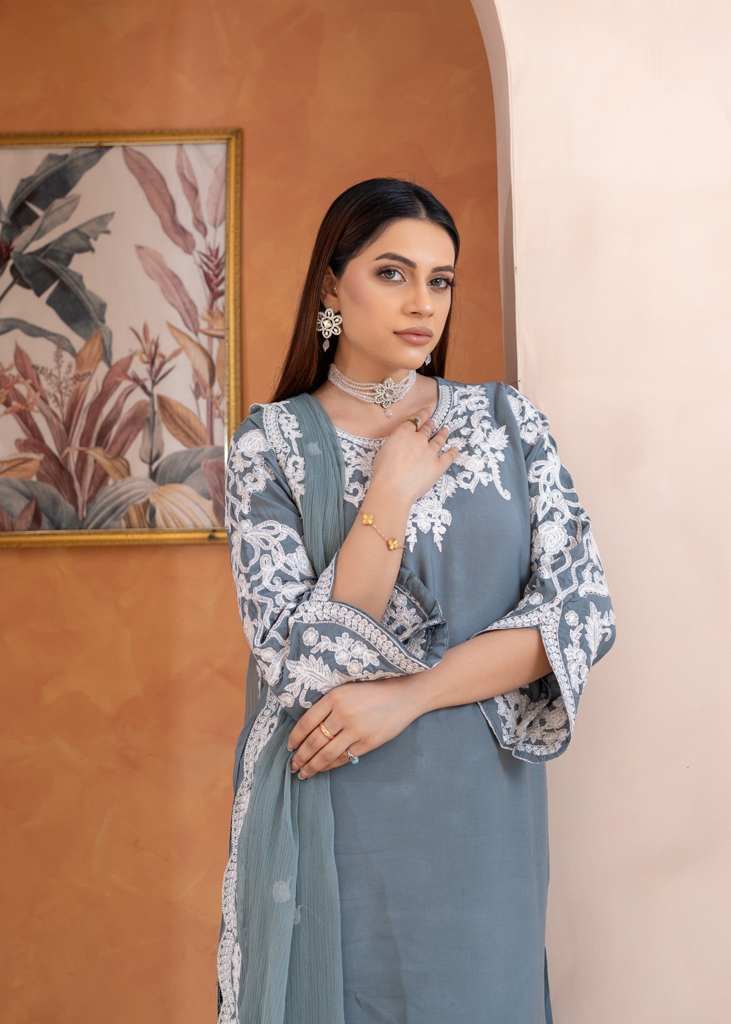 Rangoon Clothing Parisa Grey Women 3pcs