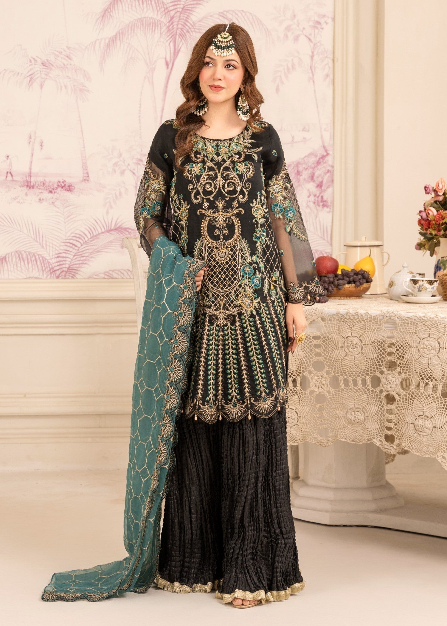 Diara Couture MISHAL US 419 BLACK Women 3pcs