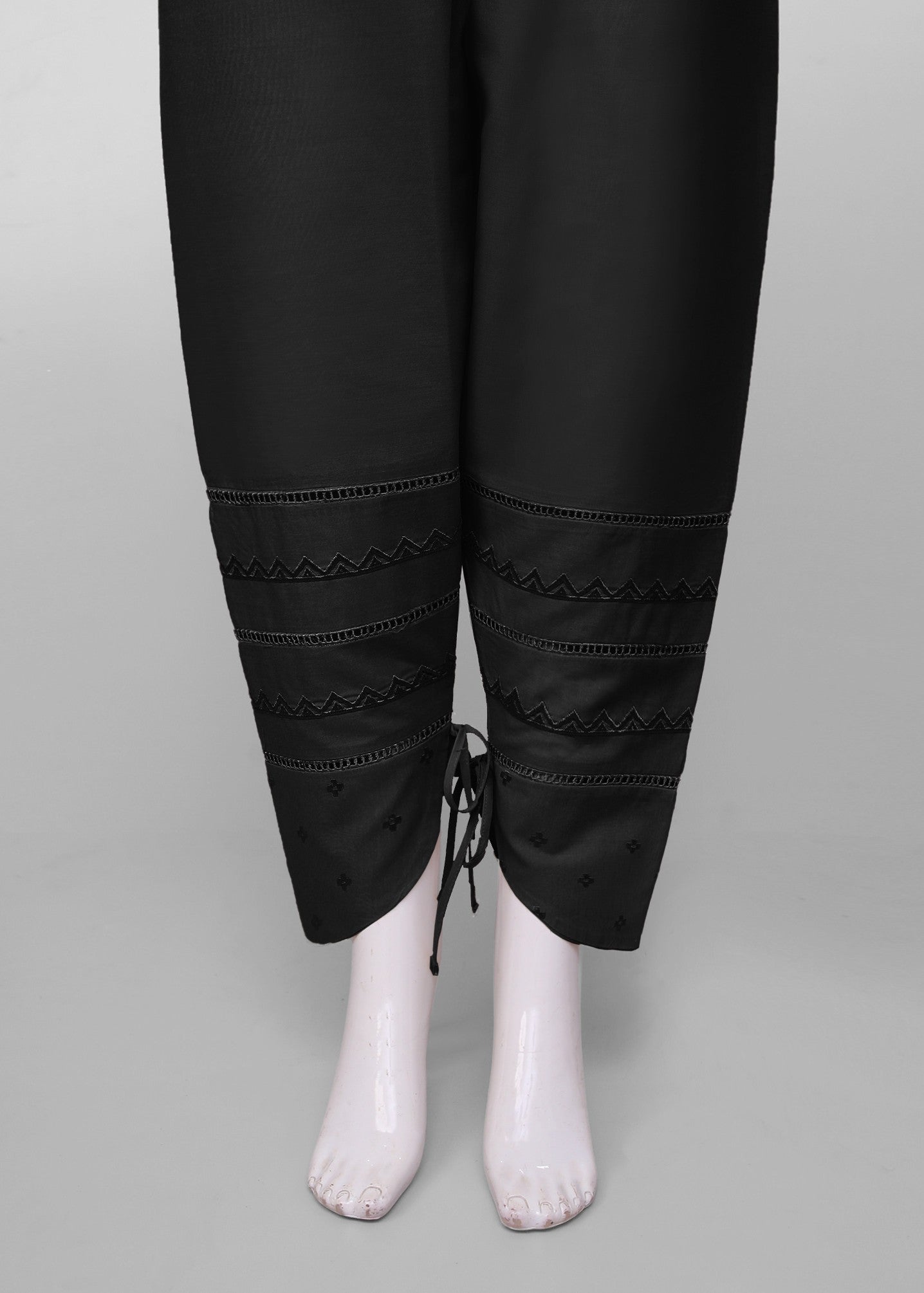 Polkadots Deep Black Straight Trouser 13958PD Women 1pcs