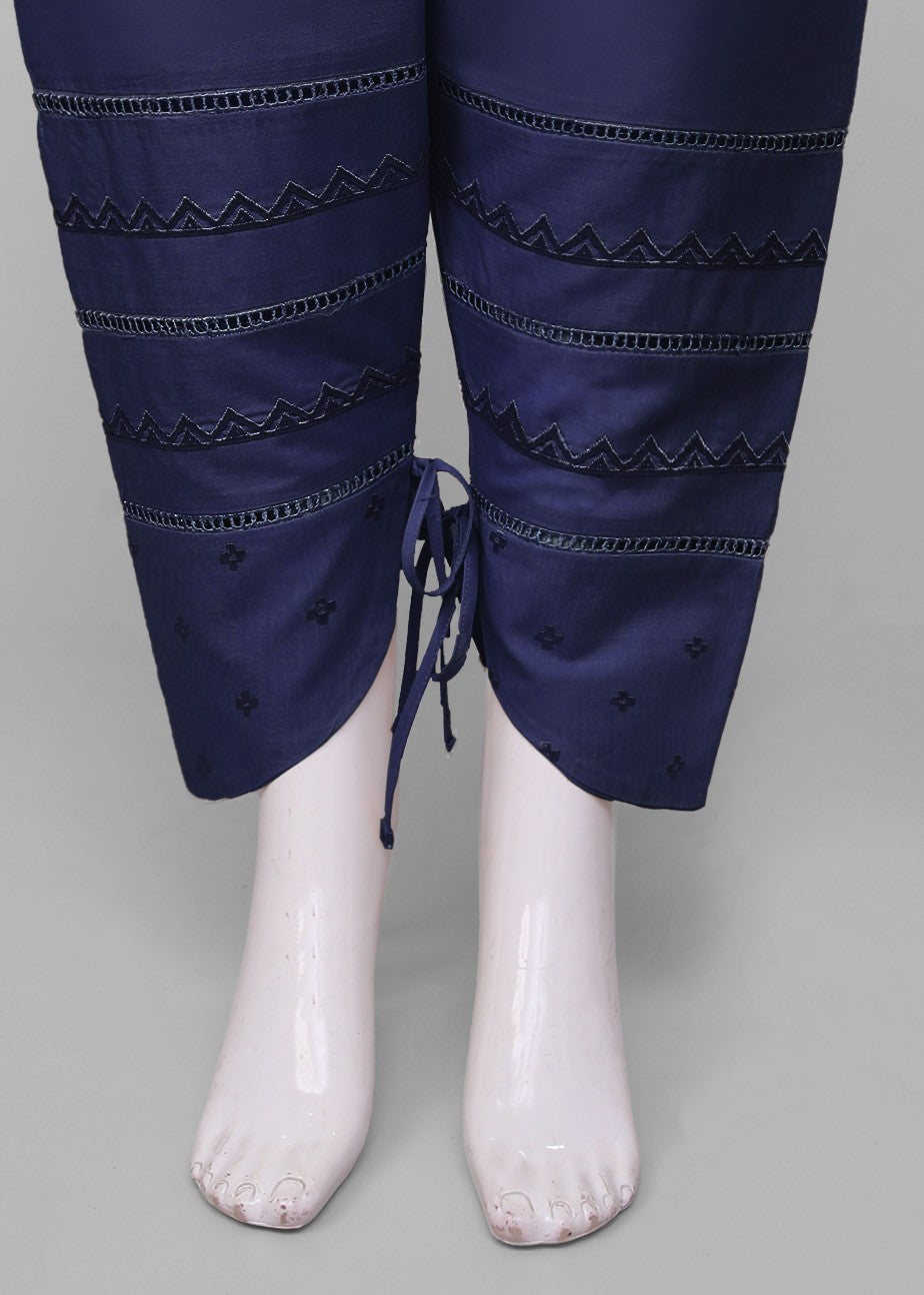 Polkadots Navy Blue Straight Trouser 13958PD Women 1pcs