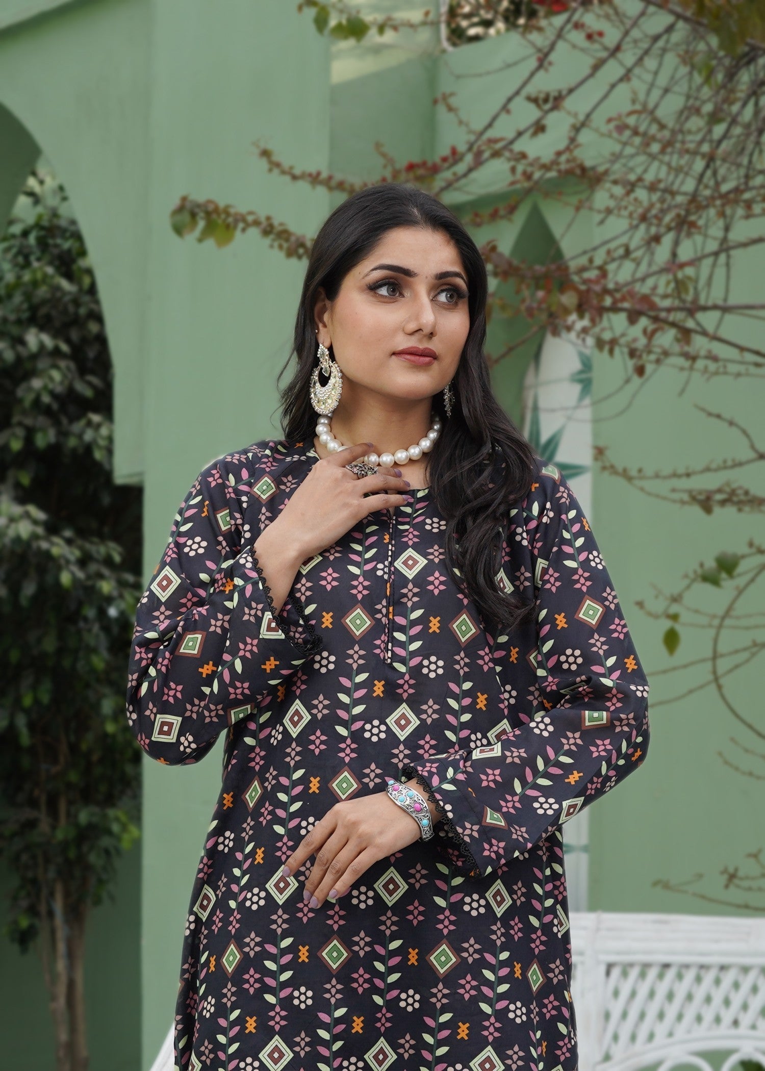 Ayesha'S Attire Scapolite Printed Women 2pcs