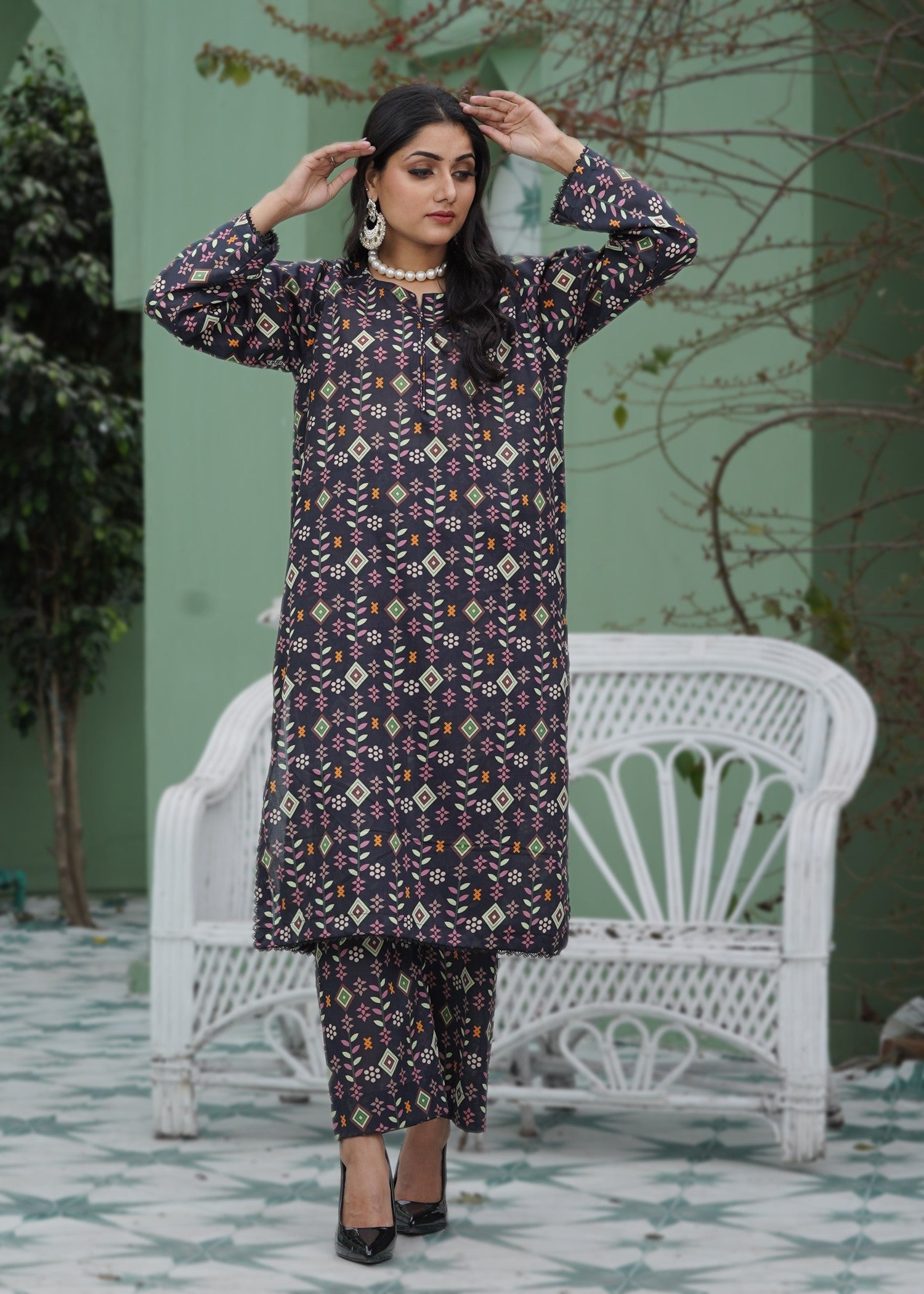 Ayesha'S Attire Scapolite Printed Women 2pcs