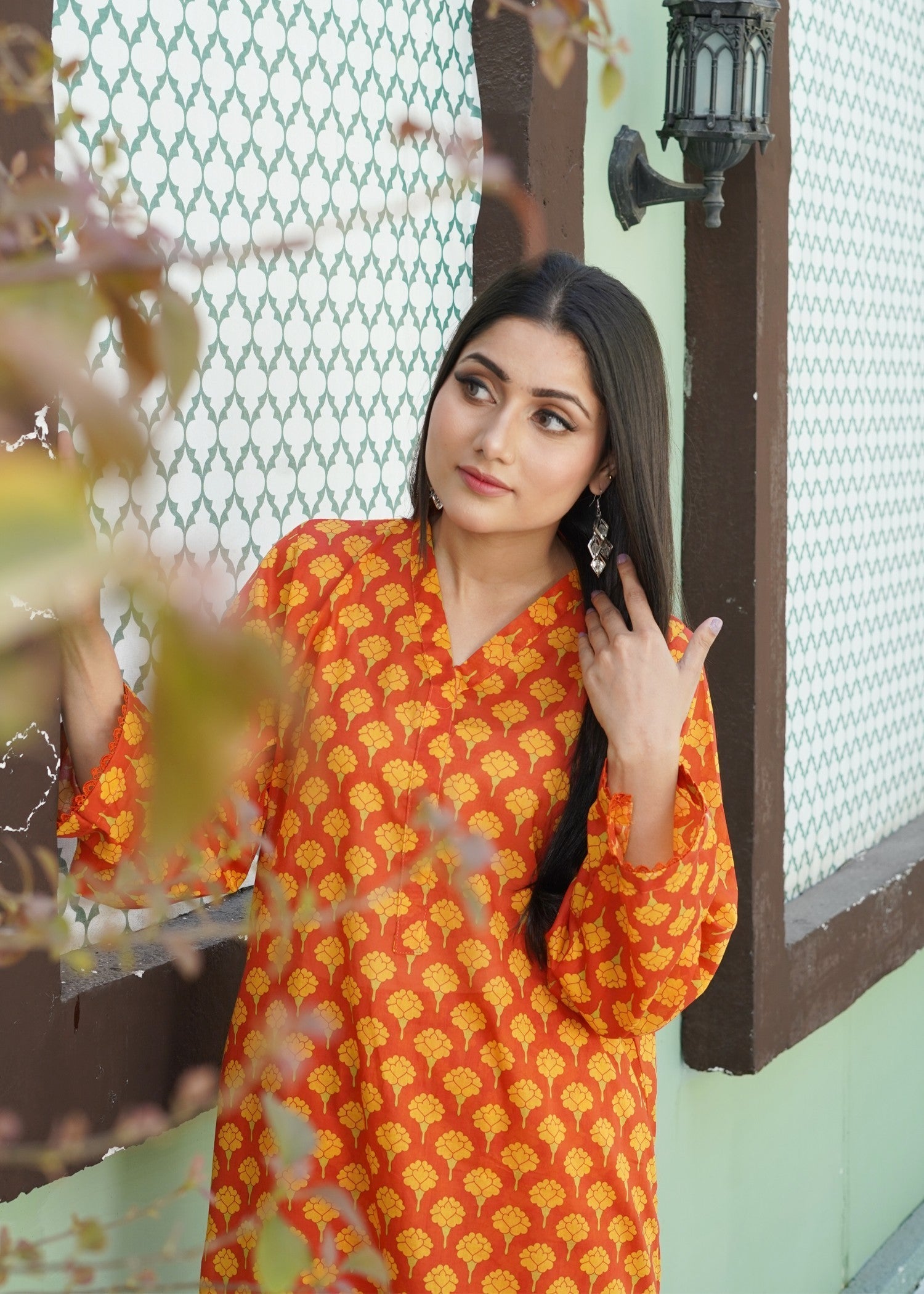 Ayesha'S Attire Carnelain Printed Women 2pcs