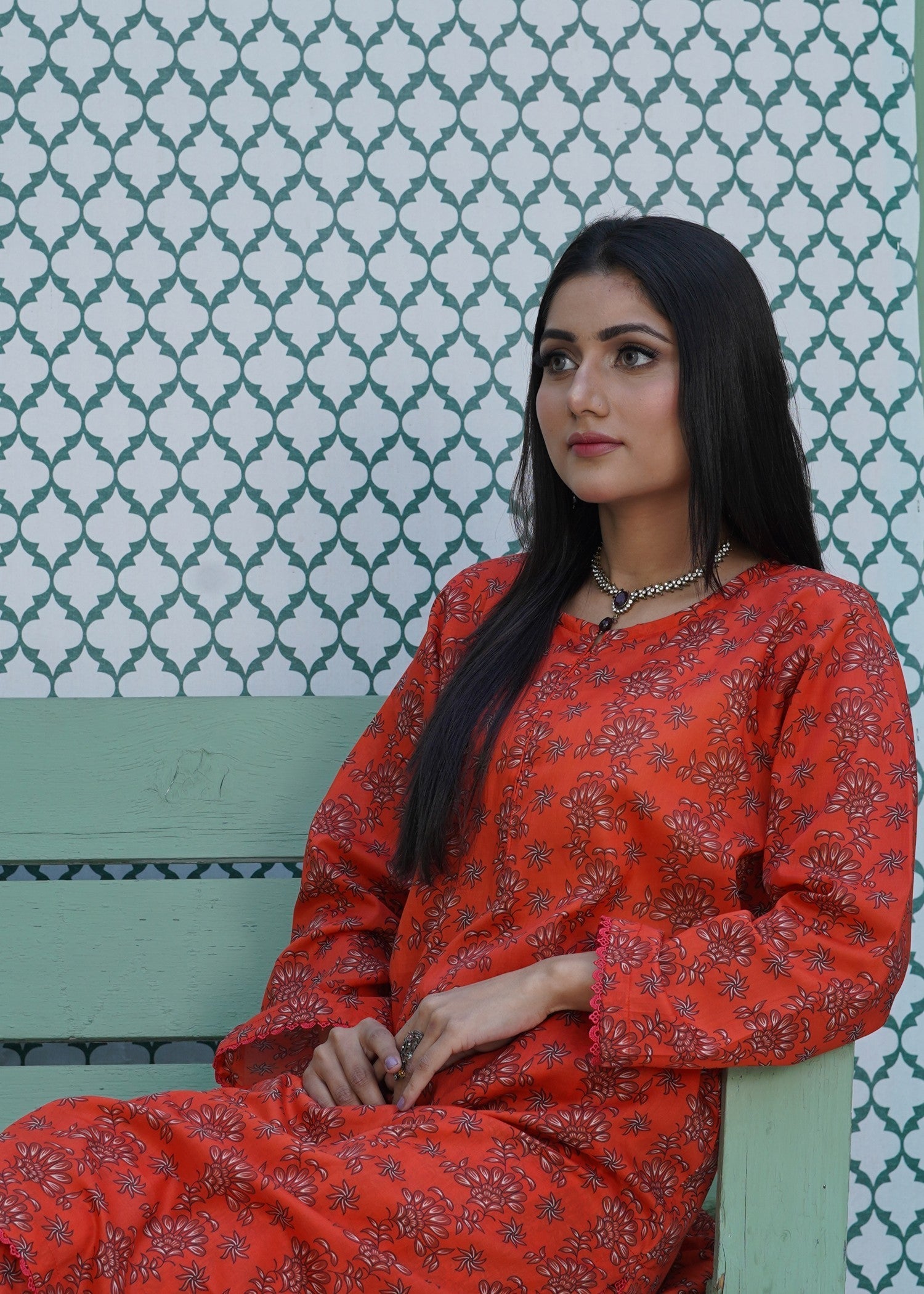 Ayesha'S Attire Coral Printed Women 2pcs