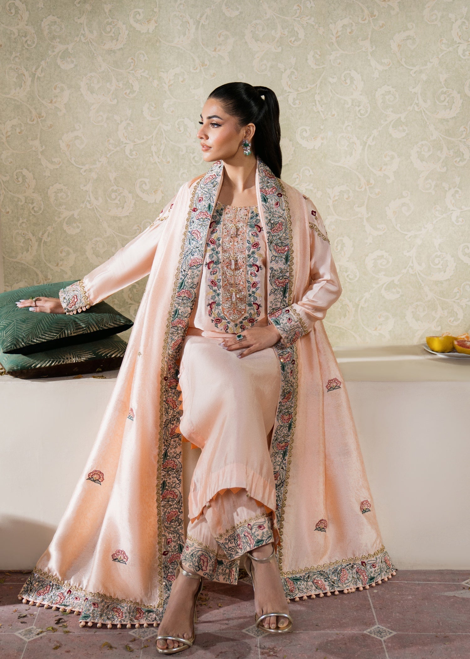 Muntaha By Shanzay Roohi peach Women 3pcs
