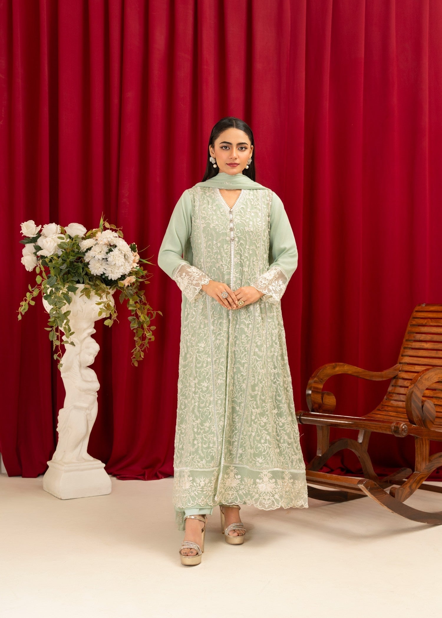 Manahils K 113 MINT GREEN Women 3pcs