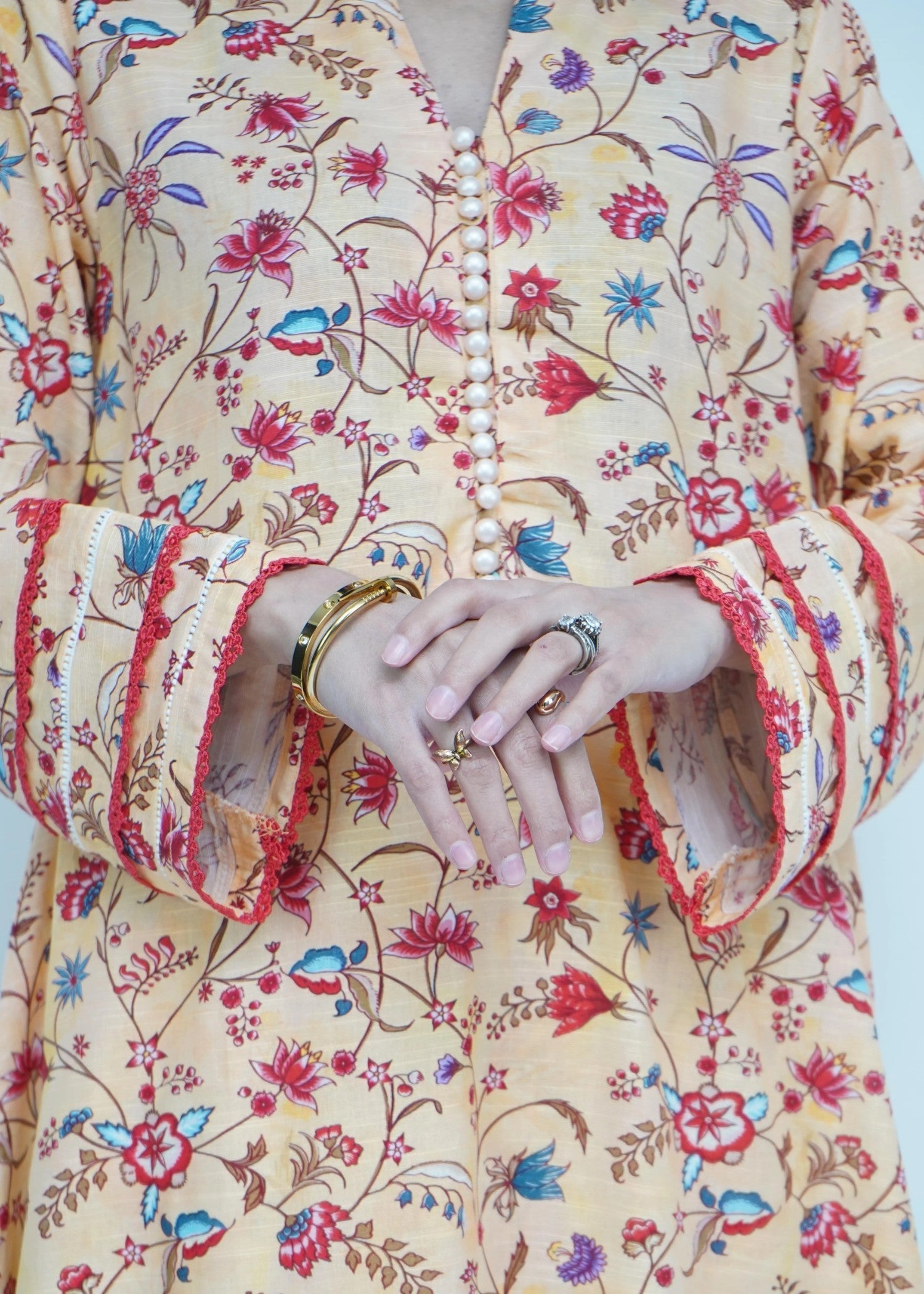 Amna Ali Nawaz Co Ord Set Khaddar AROMA (Frock) Women 2pcs