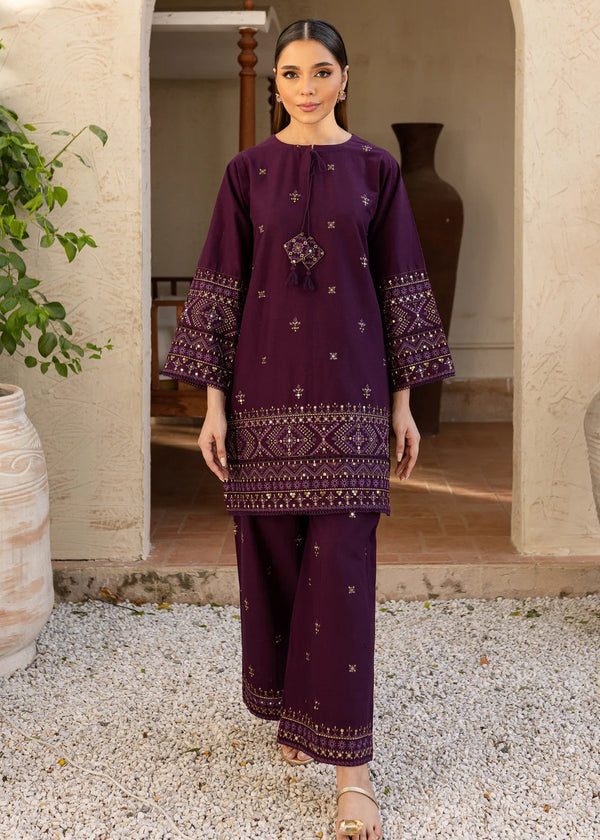 The Turkish Wear Plum Kurta Set Women 2pcs