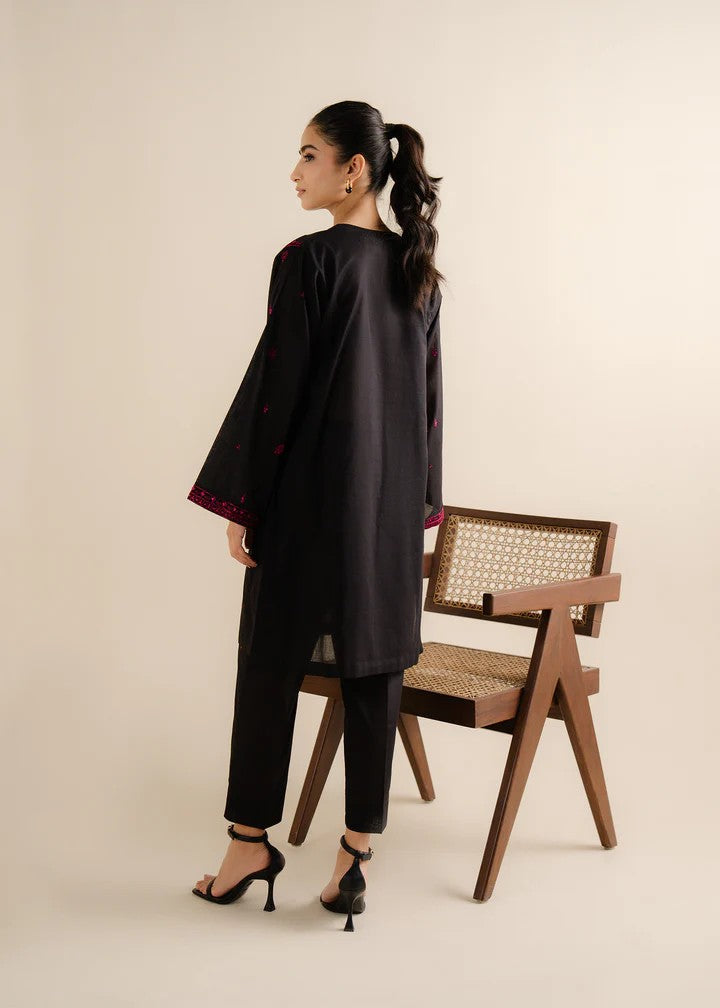 The Turkish Wear Gulaal Black Embroidered Set Women 2pcs