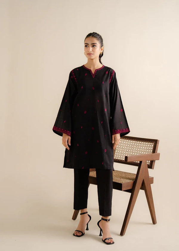 The Turkish Wear Gulaal Black Embroidered Set Women 2pcs