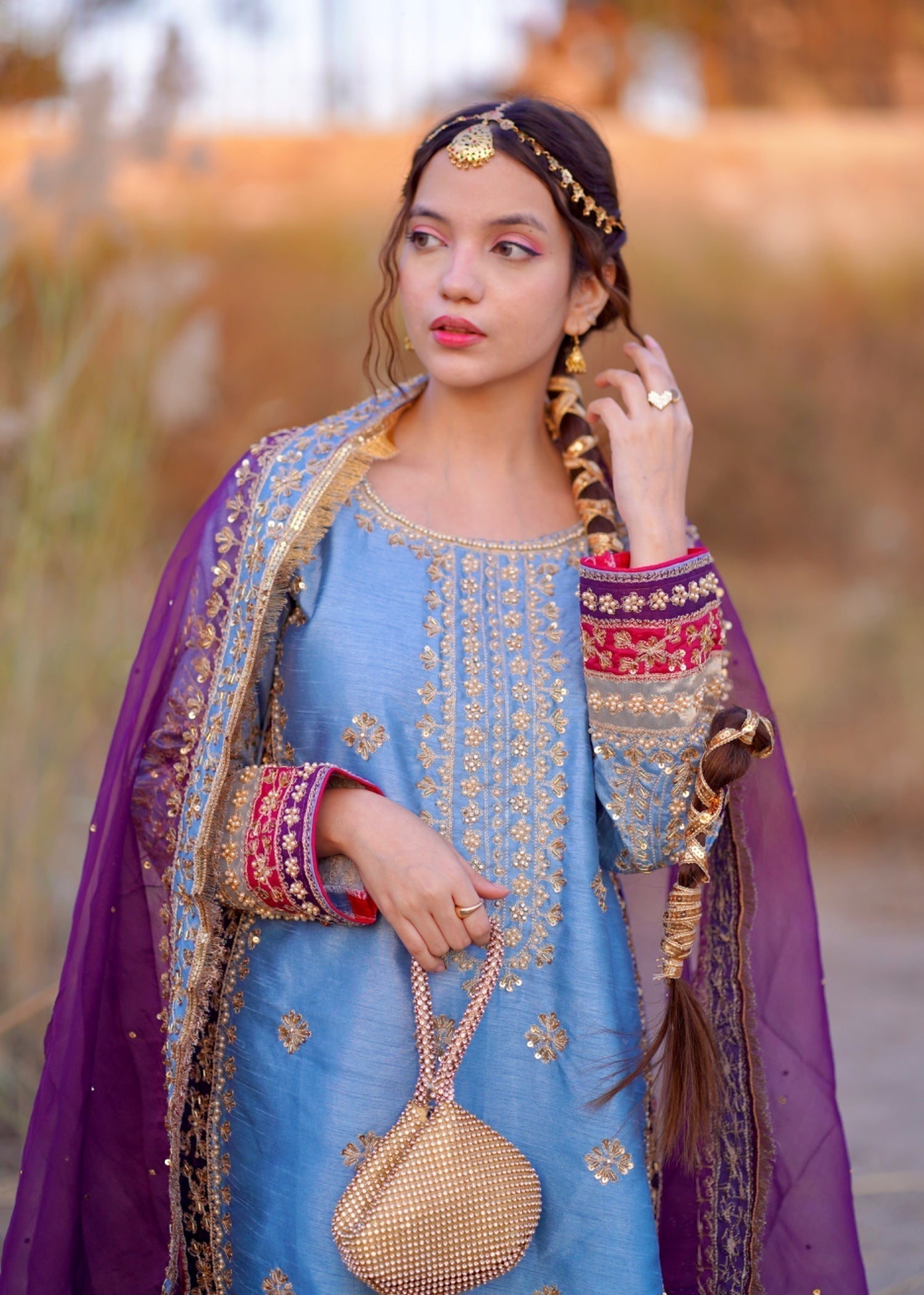 Suits By Sadia Ice blue Women 3pcs