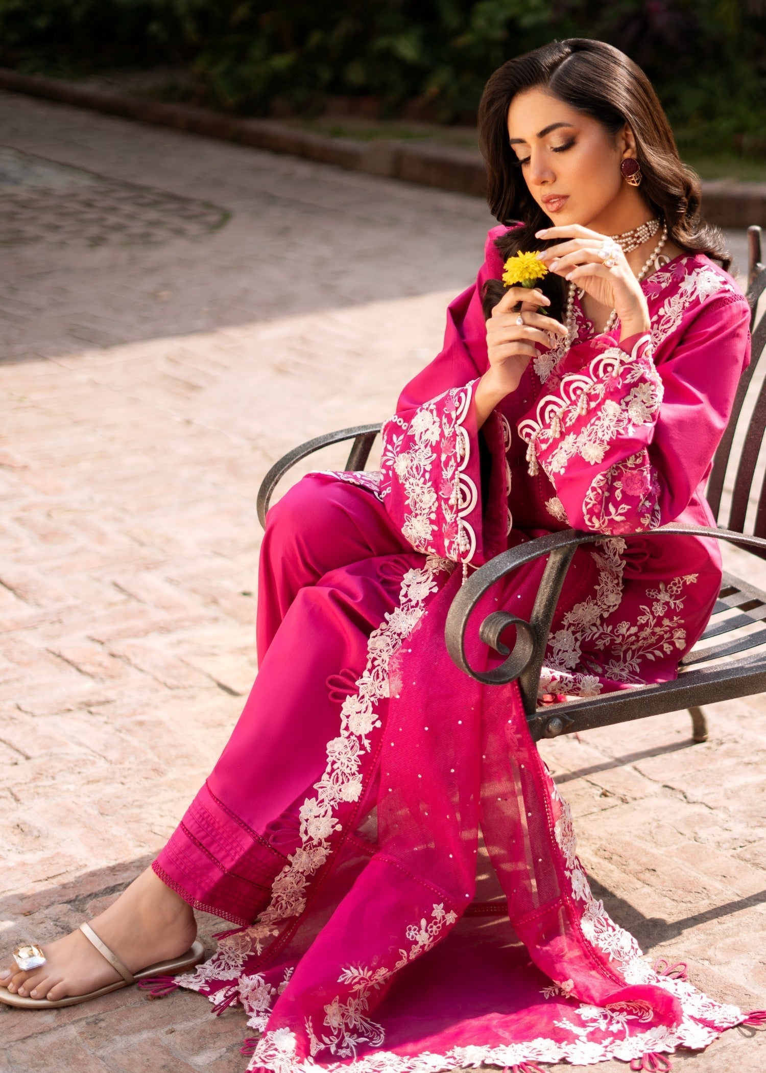 Fozia Khalid PEONIES Women 3pcs