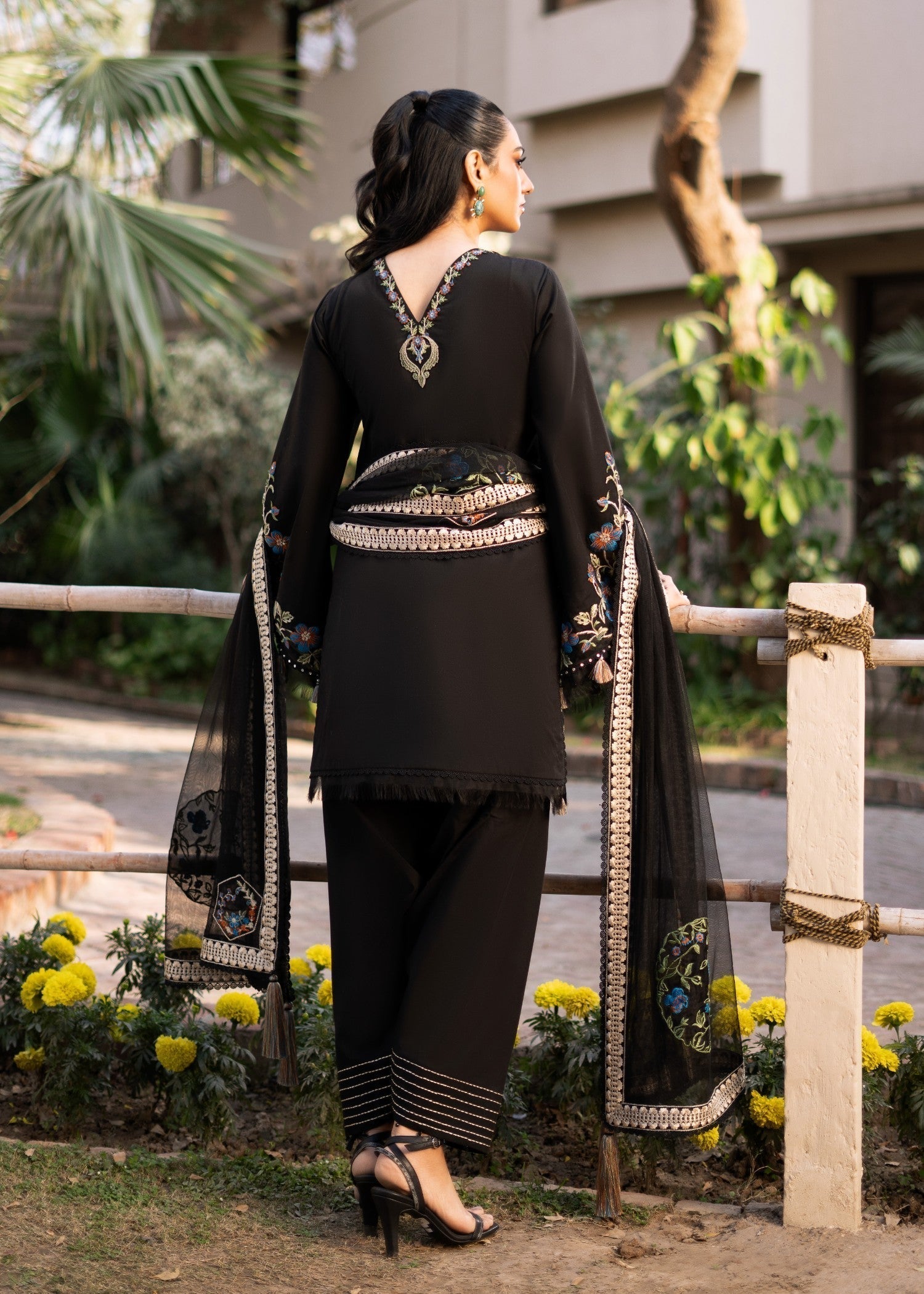 Fozia Khalid BLACK VIOLA Women 3pcs