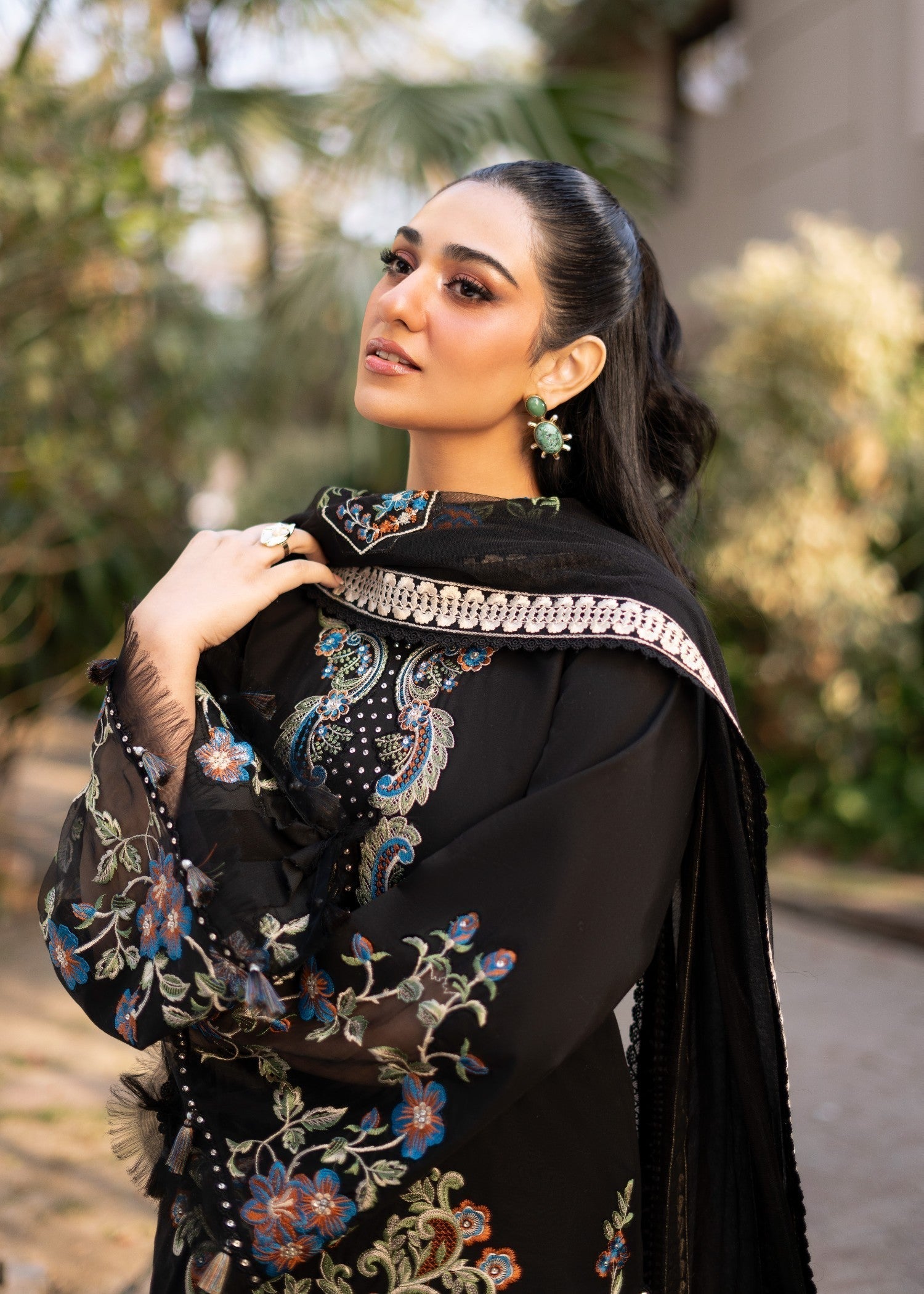 Fozia Khalid BLACK VIOLA Women 3pcs