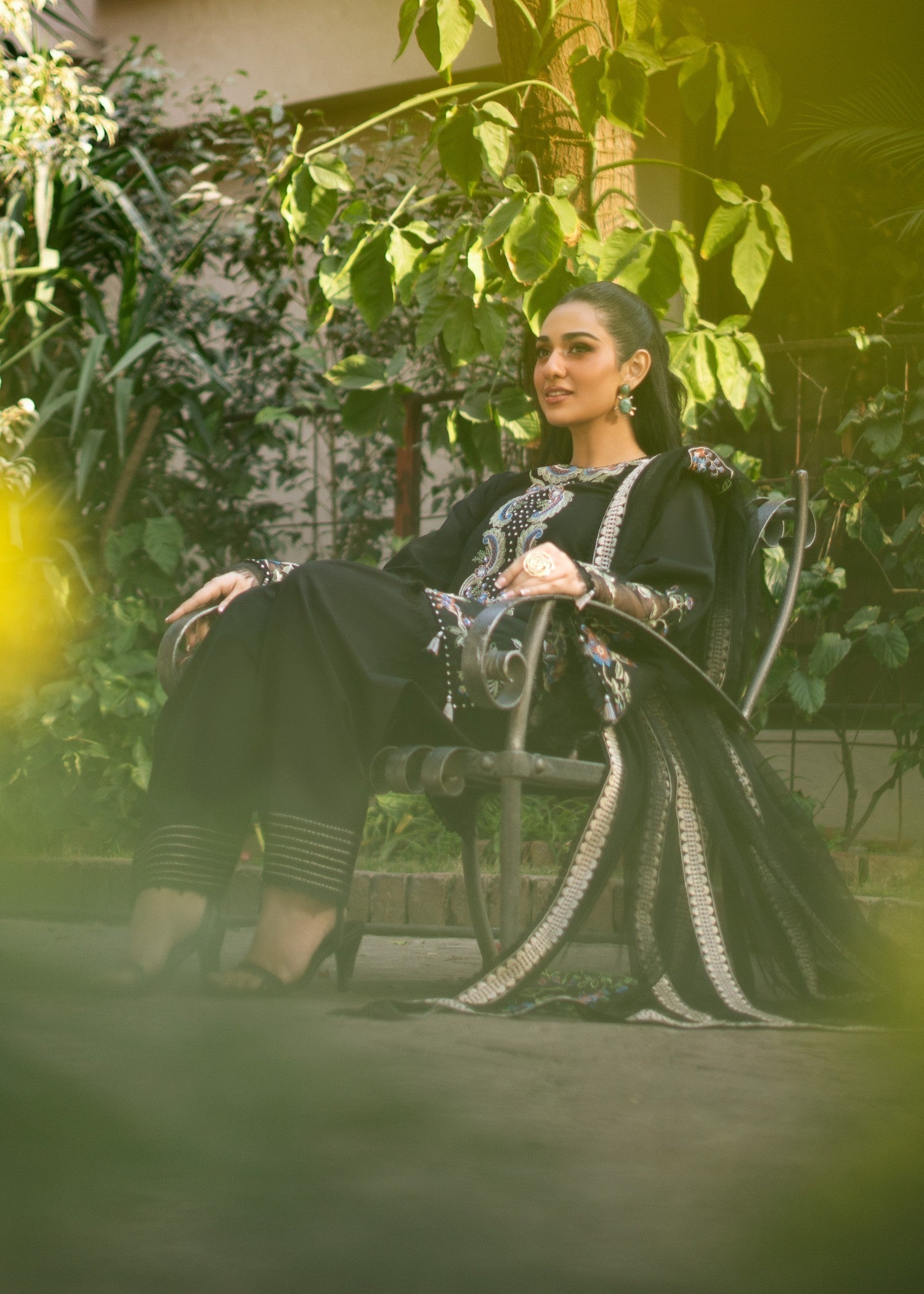 Fozia Khalid BLACK VIOLA Women 3pcs