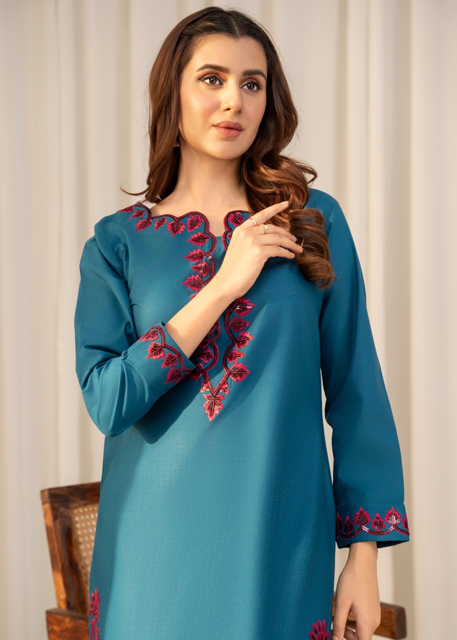 Sahibas By Mirza Camry Blue Women 2pcs