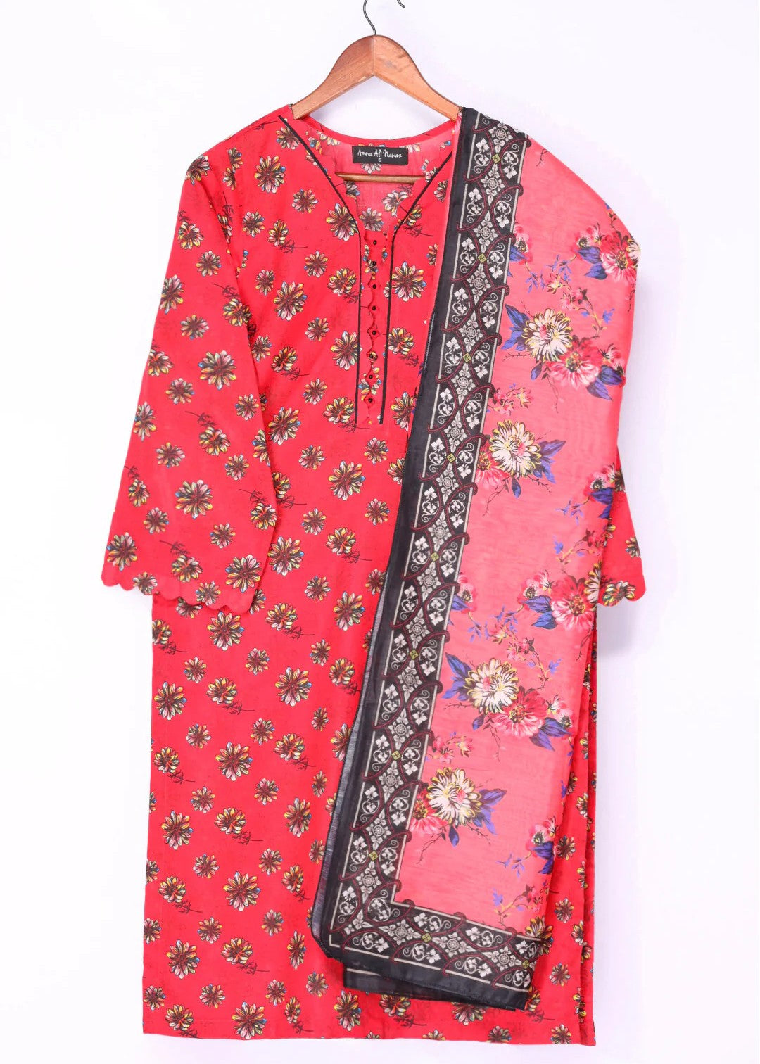 Amna Ali Nawaz Printed Lawn Suit NAJJAT Women 3pcs