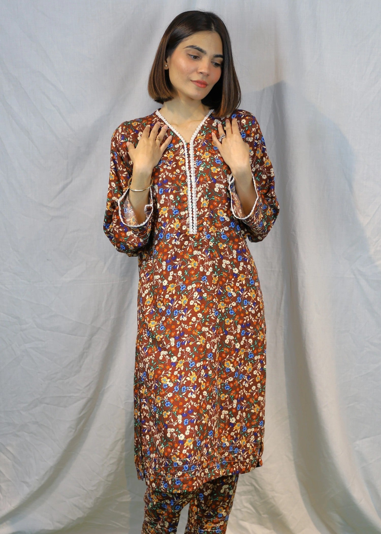 Amna Ali Nawaz Co Ord Set Linen LEENA Women 2pcs