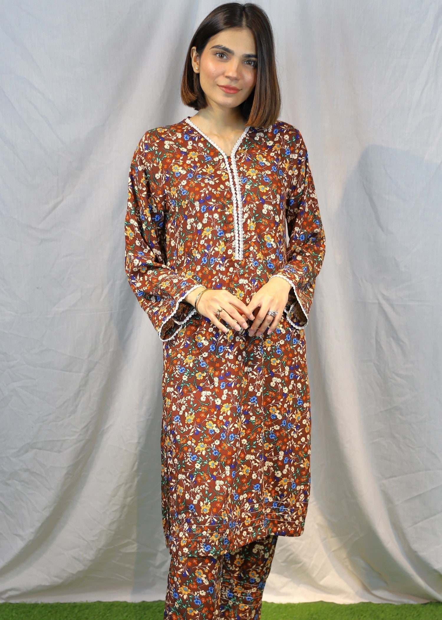 Amna Ali Nawaz Co Ord Set Linen LEENA Women 2pcs