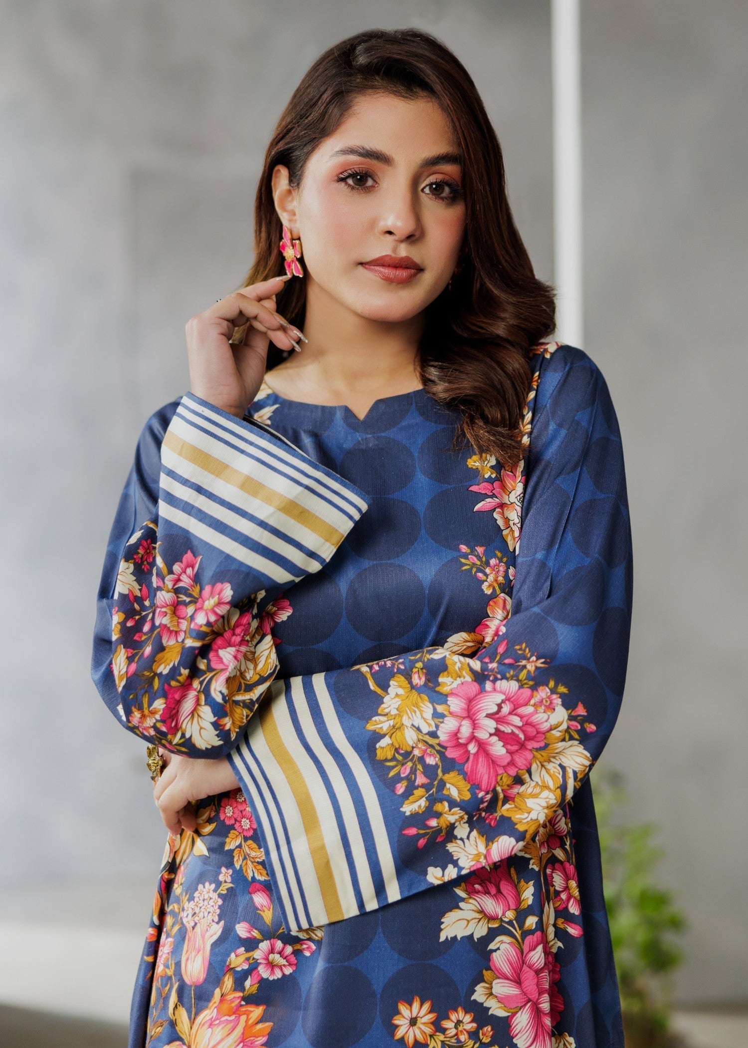 Miandad Fabrics Cobalt Dream Day out Women 2pcs