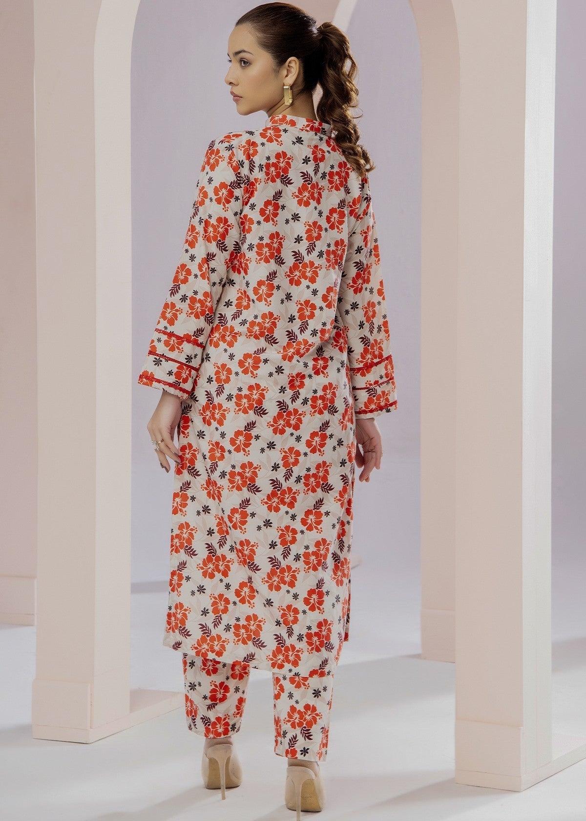 By-East Lawn Suit Printed (Pret) Women 2pcs