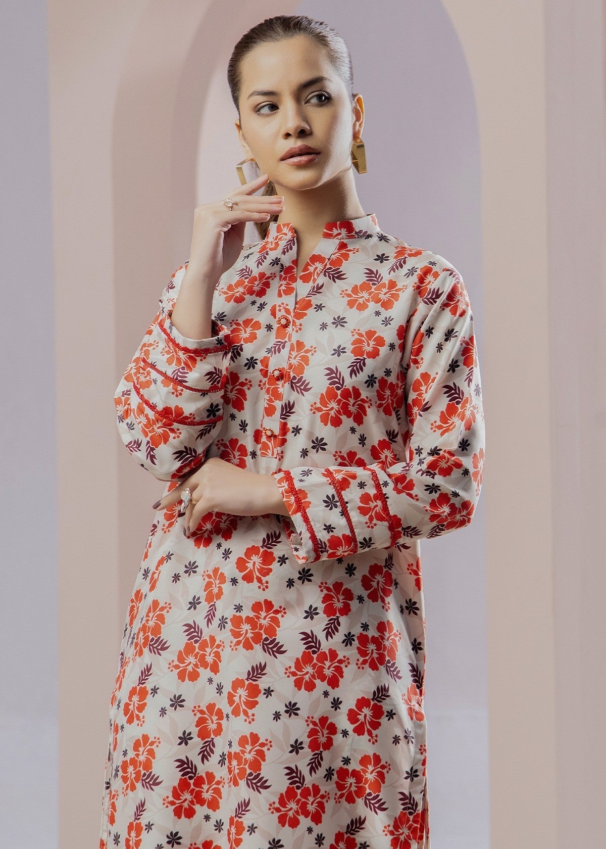 By-East Lawn Suit Printed (Pret) Women 2pcs