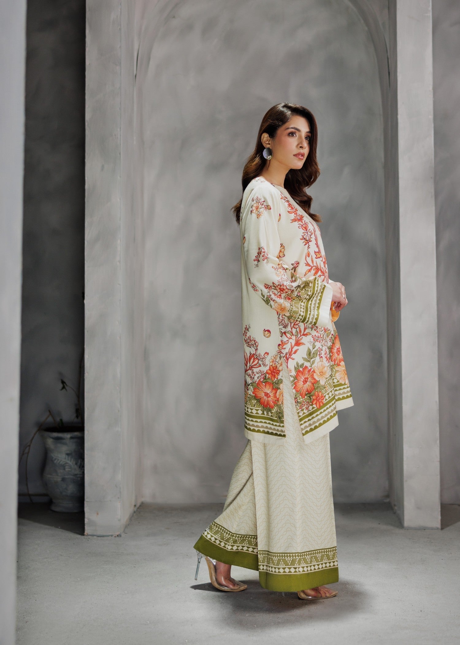 Miandad Fabrics Creamy Nectar Day Out Women 2pcs