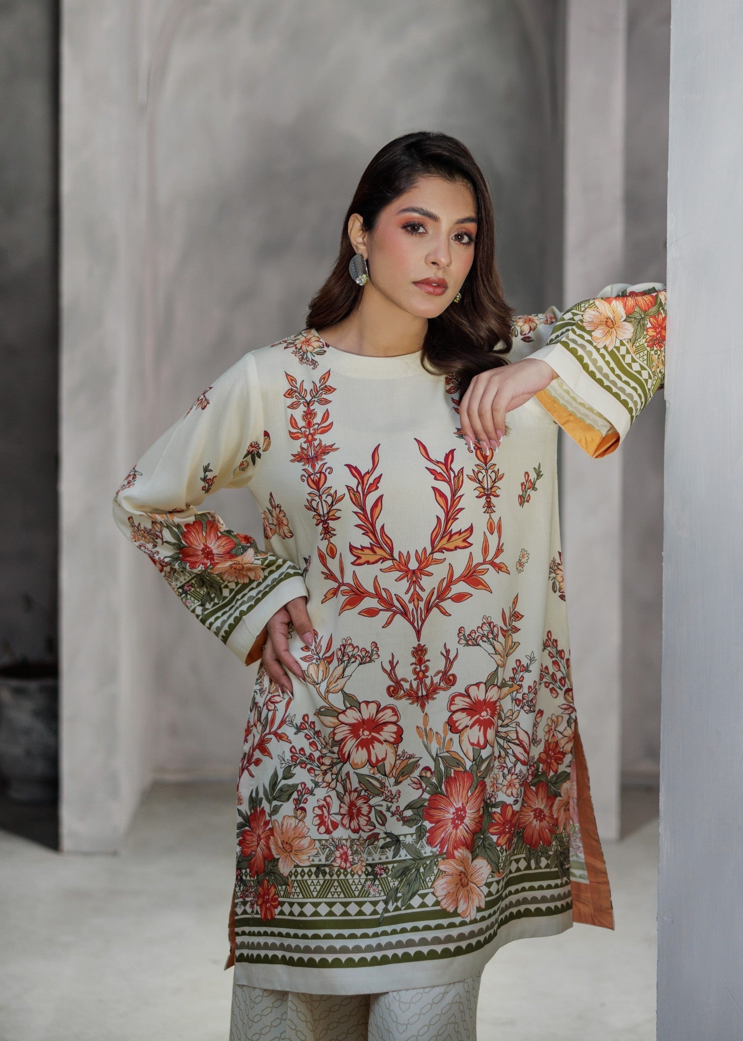 Miandad Fabrics Creamy Nectar Day Out Women 2pcs