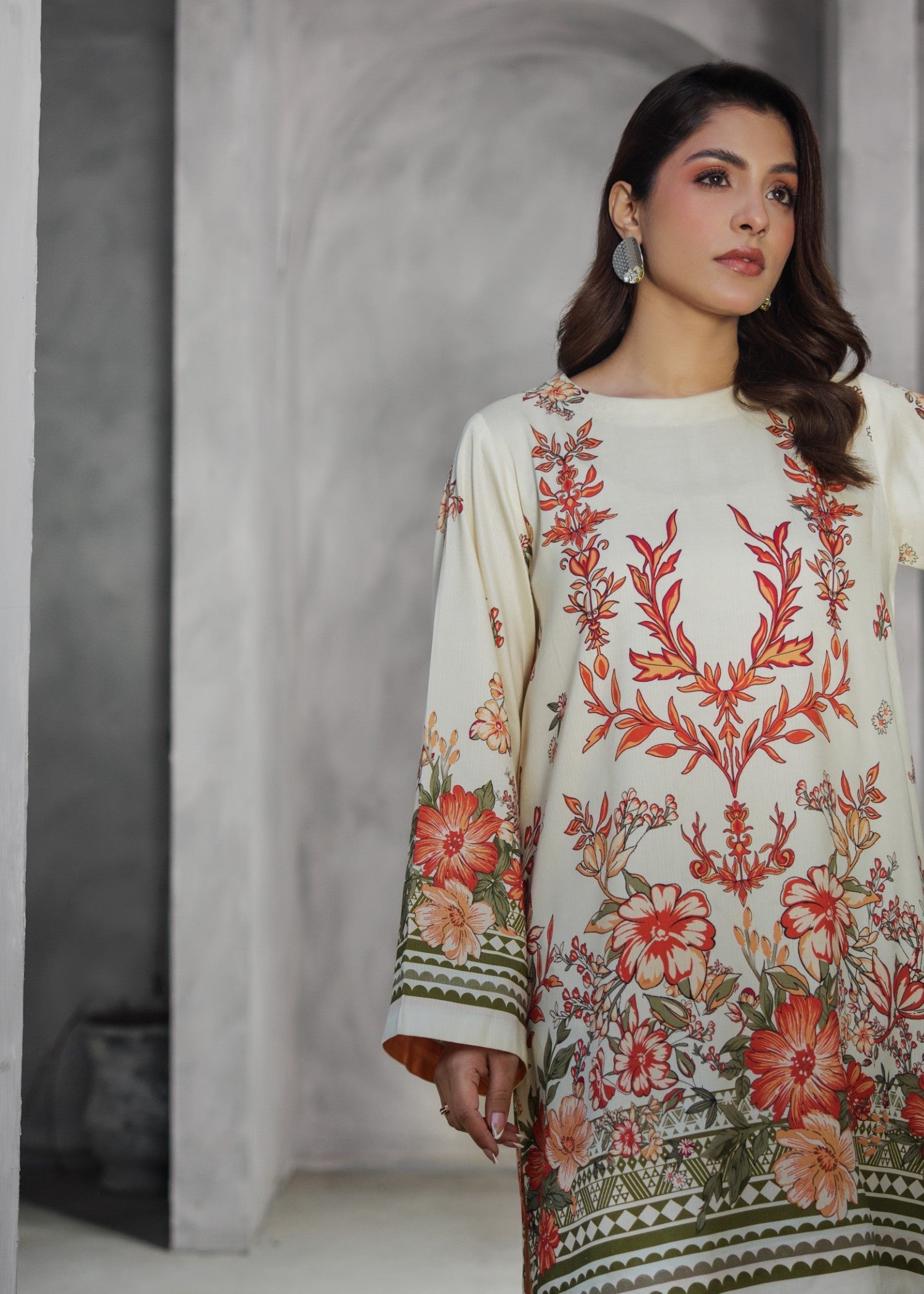 Miandad Fabrics Creamy Nectar Day Out Women 2pcs