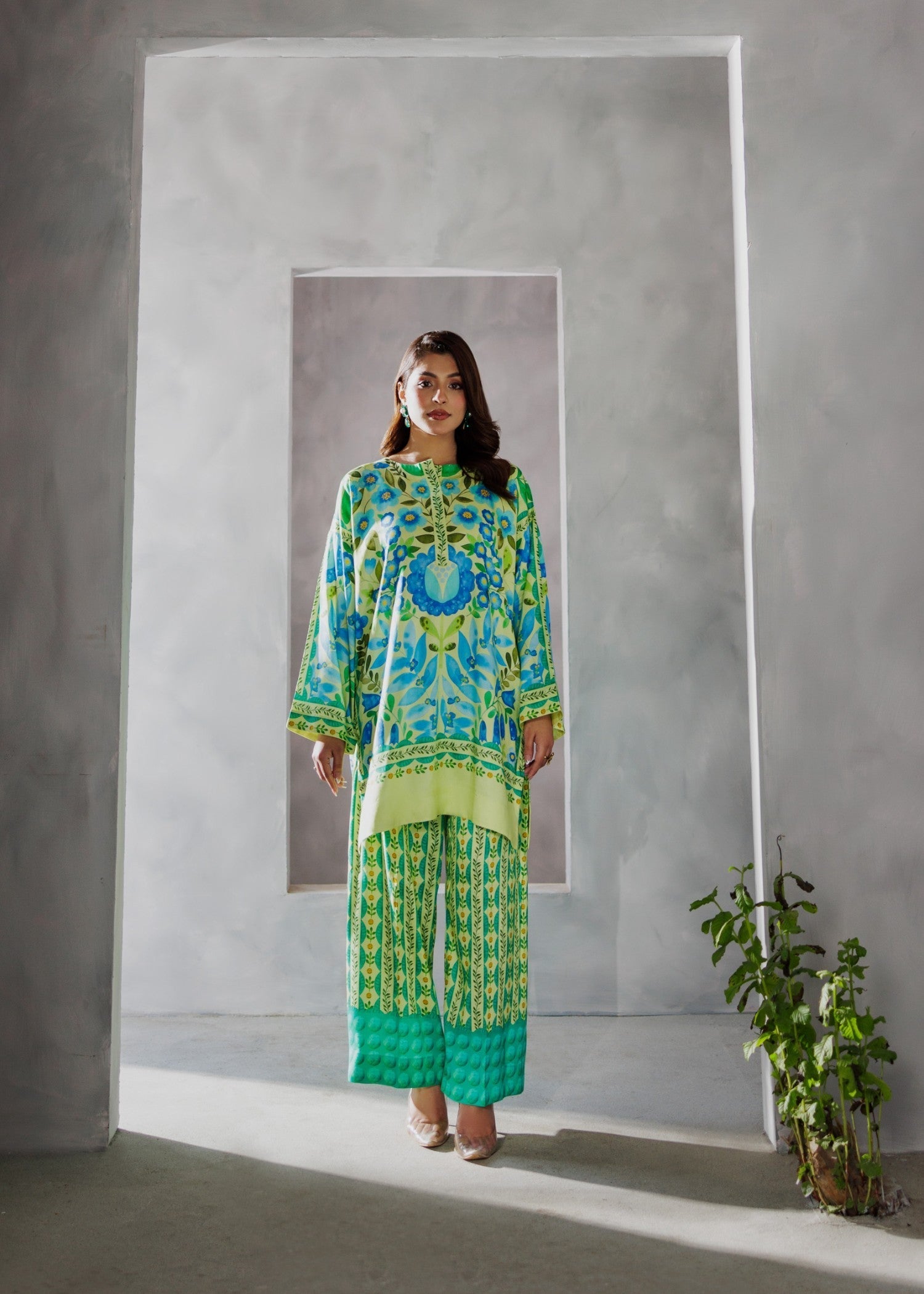 Miandad Fabrics Sunlight Meadow Day Out Women 2pcs