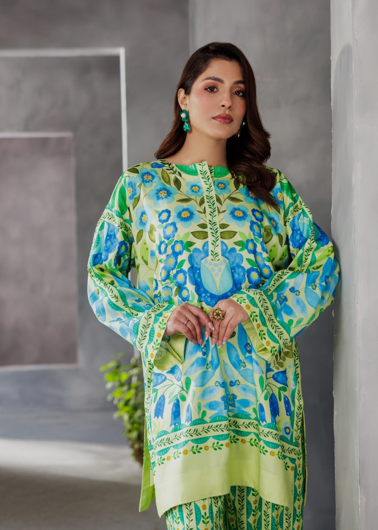 Miandad Fabrics Sunlight Meadow Day Out Women 2pcs