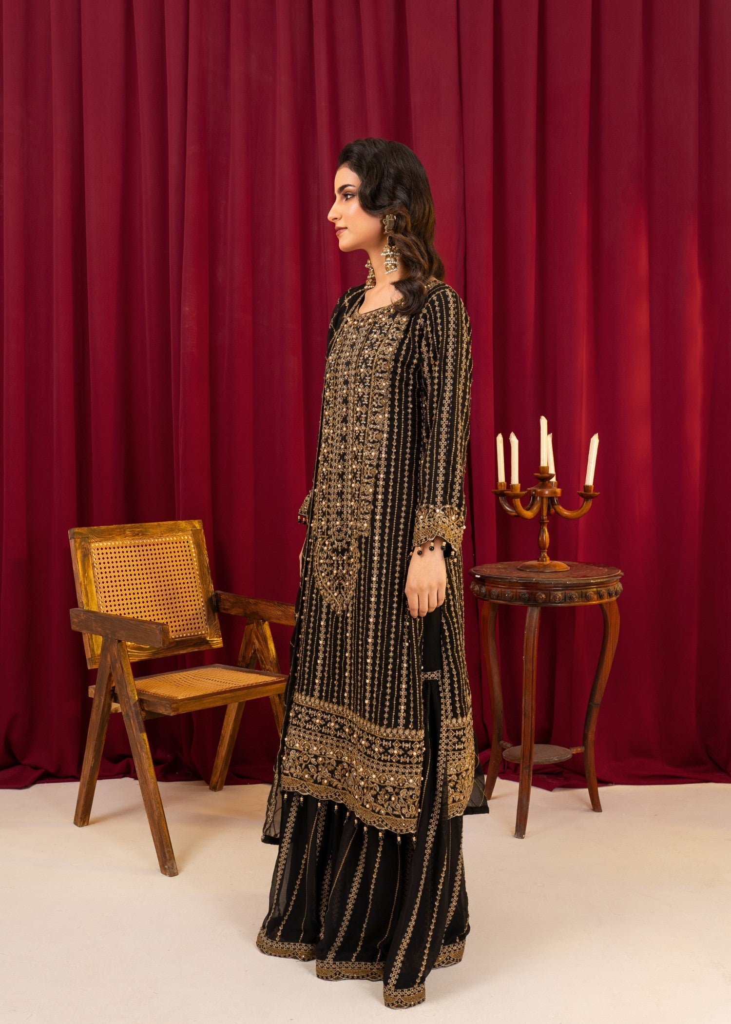 4You 4U9050 BLACK Women 3pcs