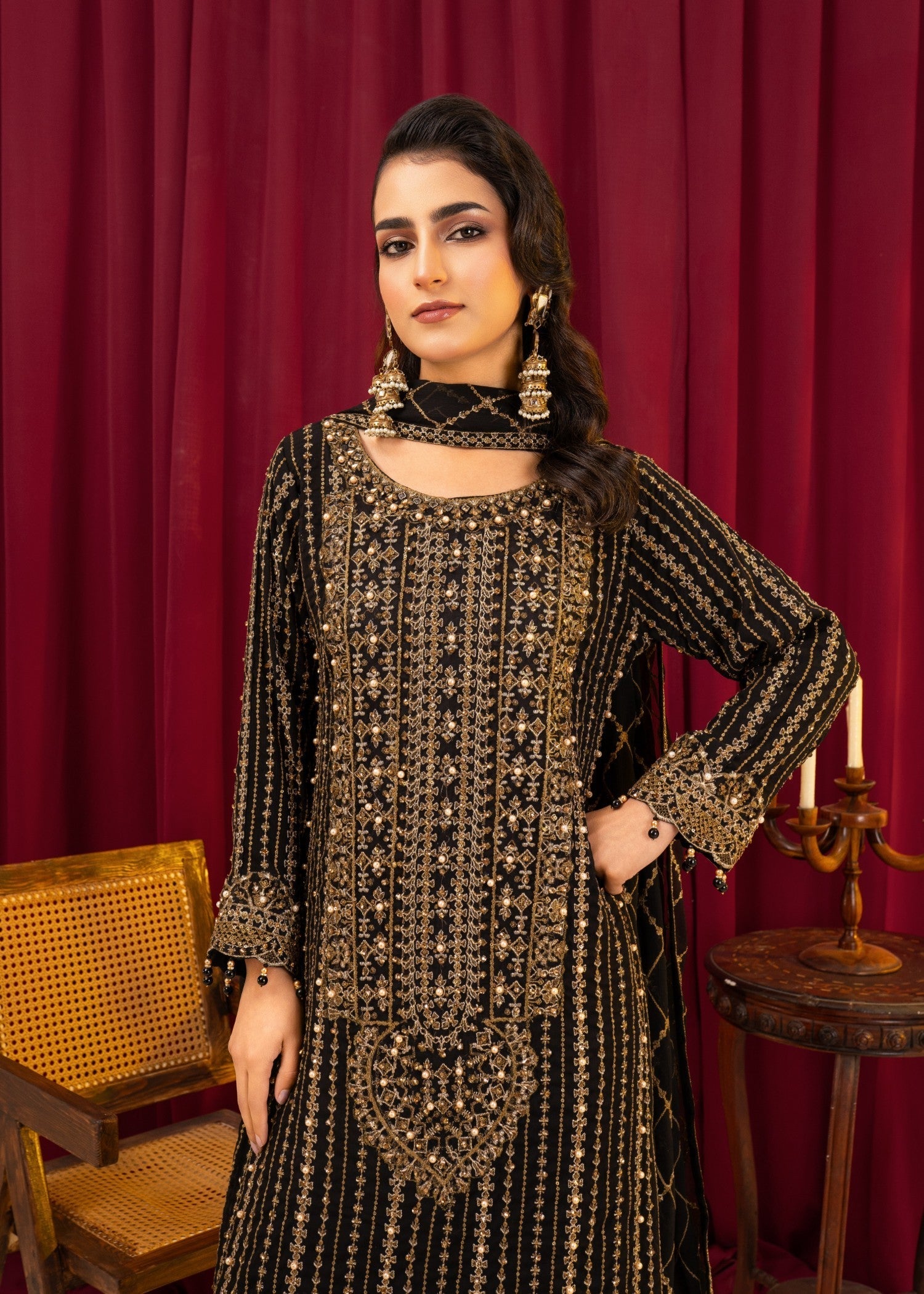 4You 4U9050 BLACK Women 3pcs