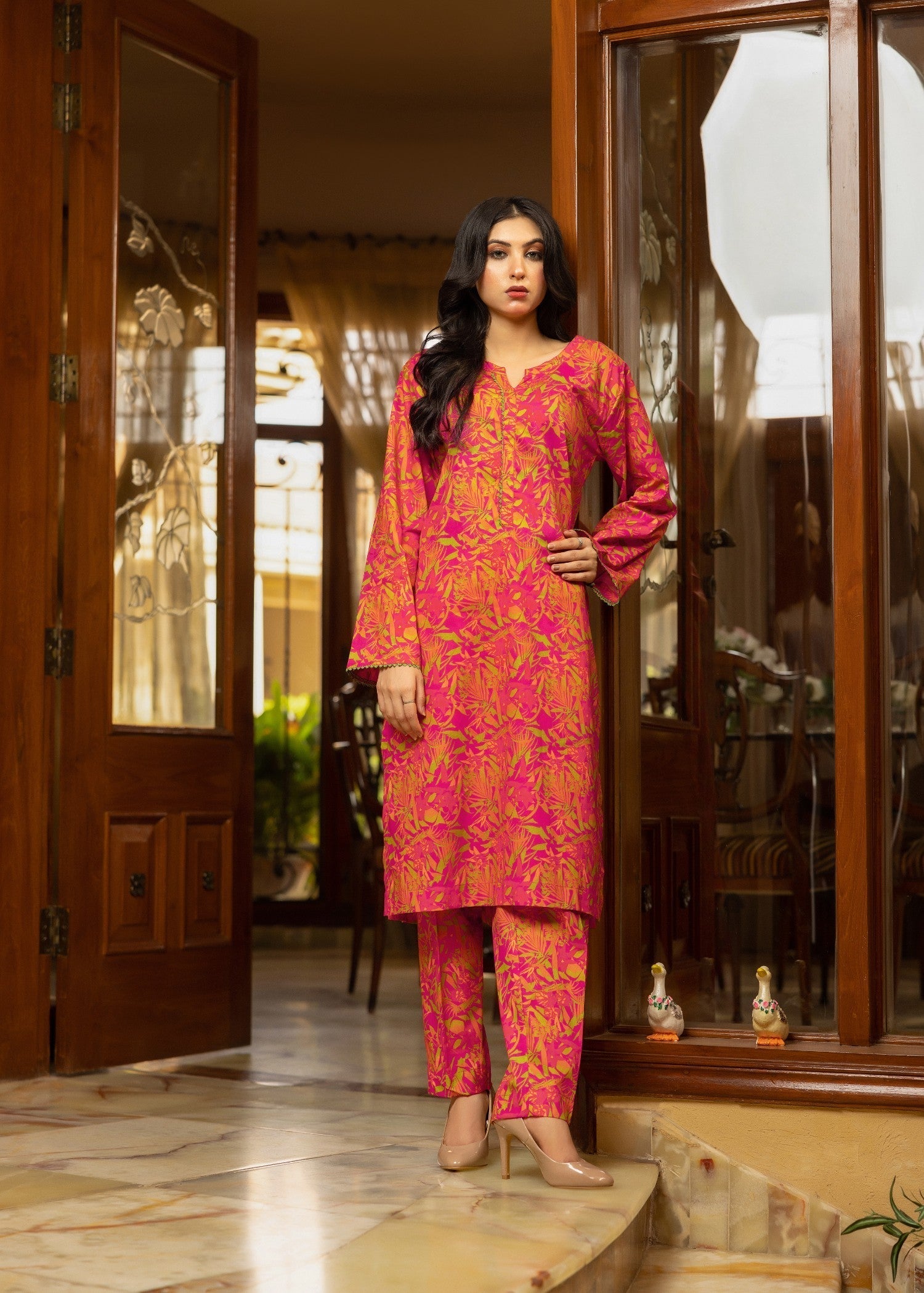 Zarasi Tropical Sunset Stitched Lawn Suit Women 2pcs