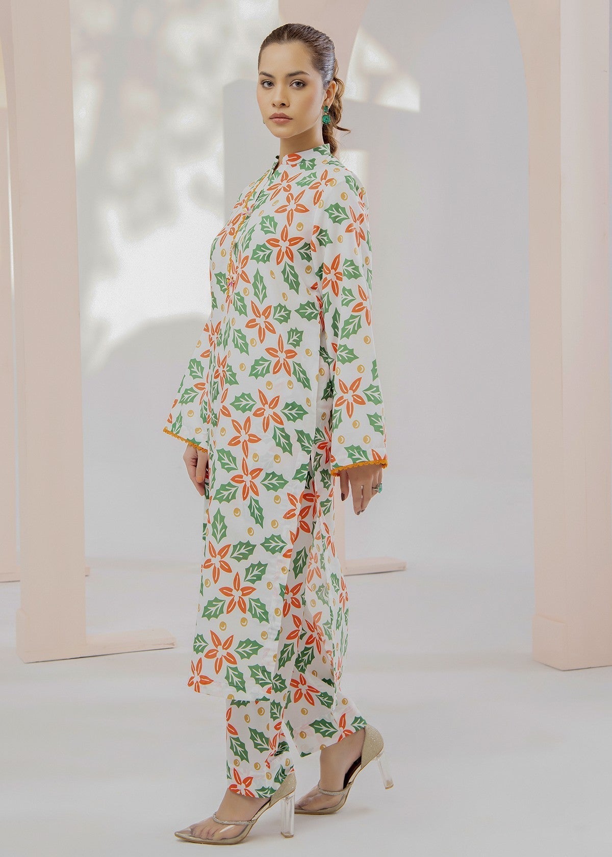 By-East Lawn Suit Printed Women 2pcs