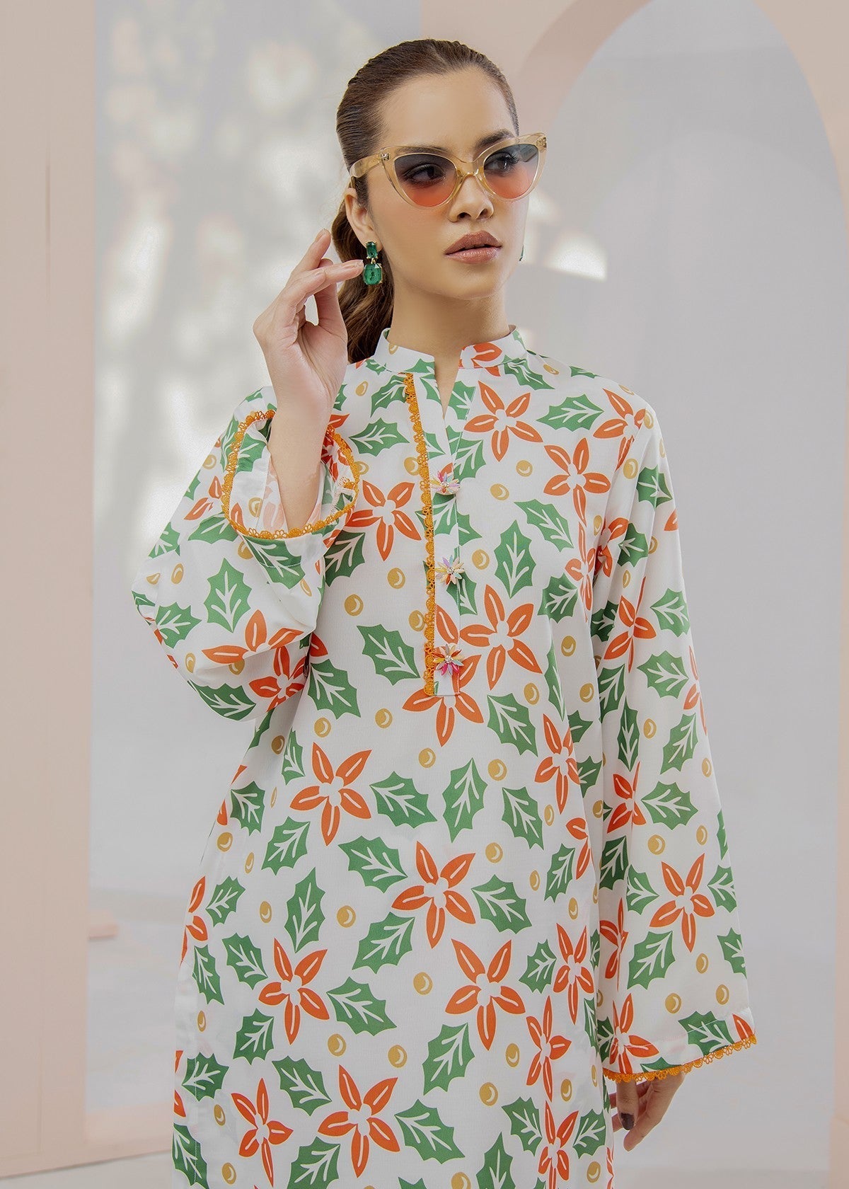 By-East Lawn Suit Printed Women 2pcs